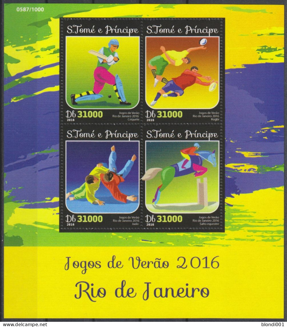 Olympics 2016 - Judo - SAO TOME - S/S MNH - Sommer 2016: Rio De Janeiro