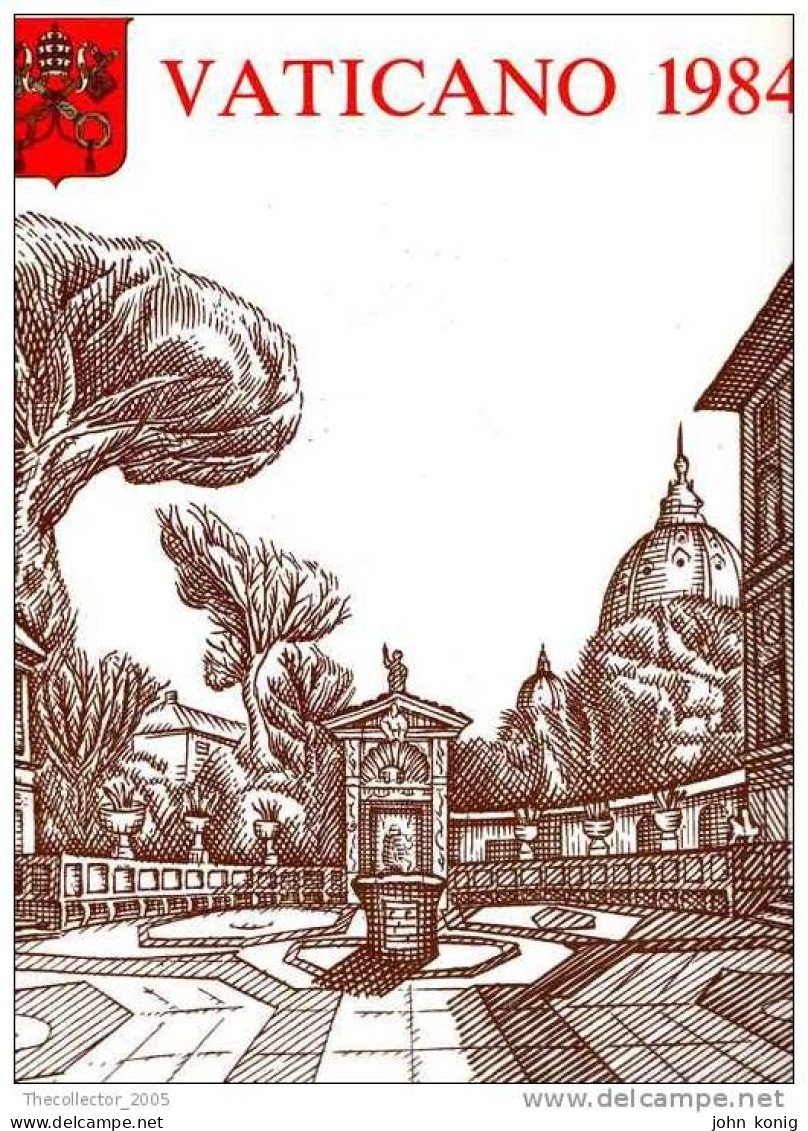 YEARBOOK ANNO 1984-VATICANO - COMPLETO DI TUTTI I FRANCOBOLLI, FOGLIETTI, FDC, AEROGRAMMI, ECC... (COMPL ALBUM-YEARBOOK) - Sammlungen