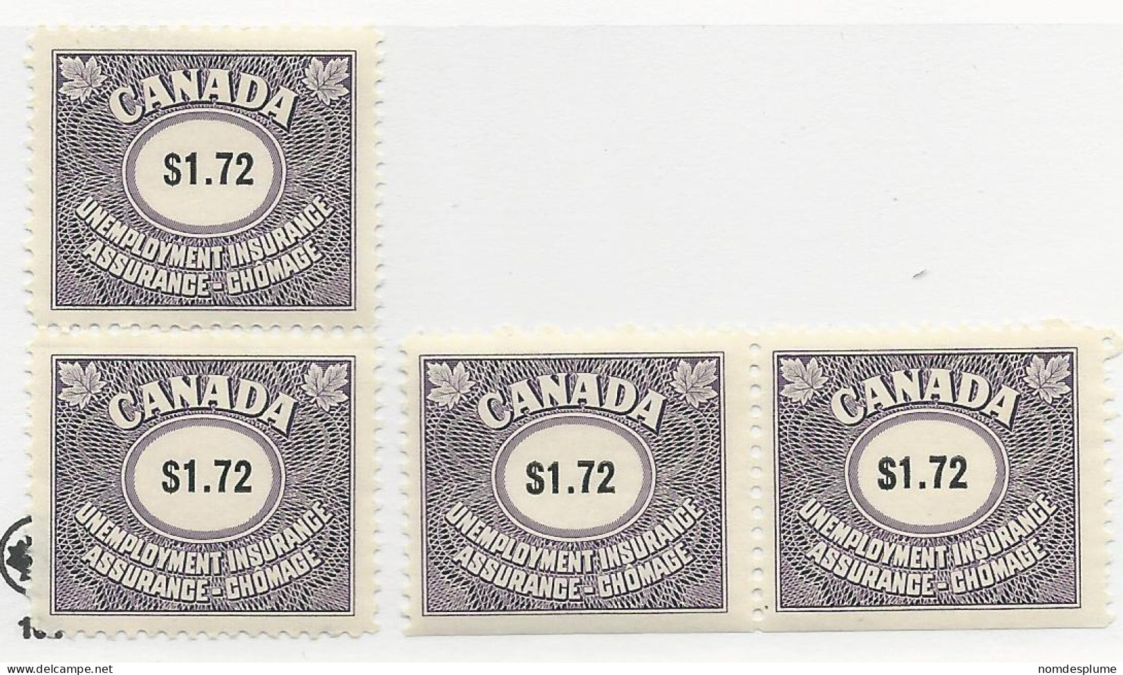 26436) Canada Revenue  Mint  Hinge* 1960 Unemployment Insurance - Revenues