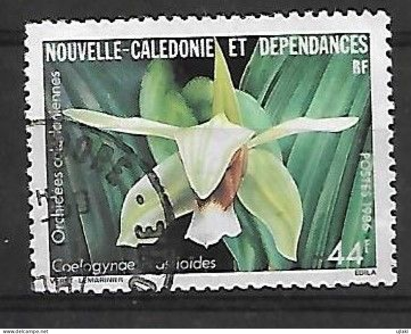 NOUVELLE CALEDONIE:Flore:Orchidées Calédoniennes Multicolores    N°520  Année:1986. - Usados