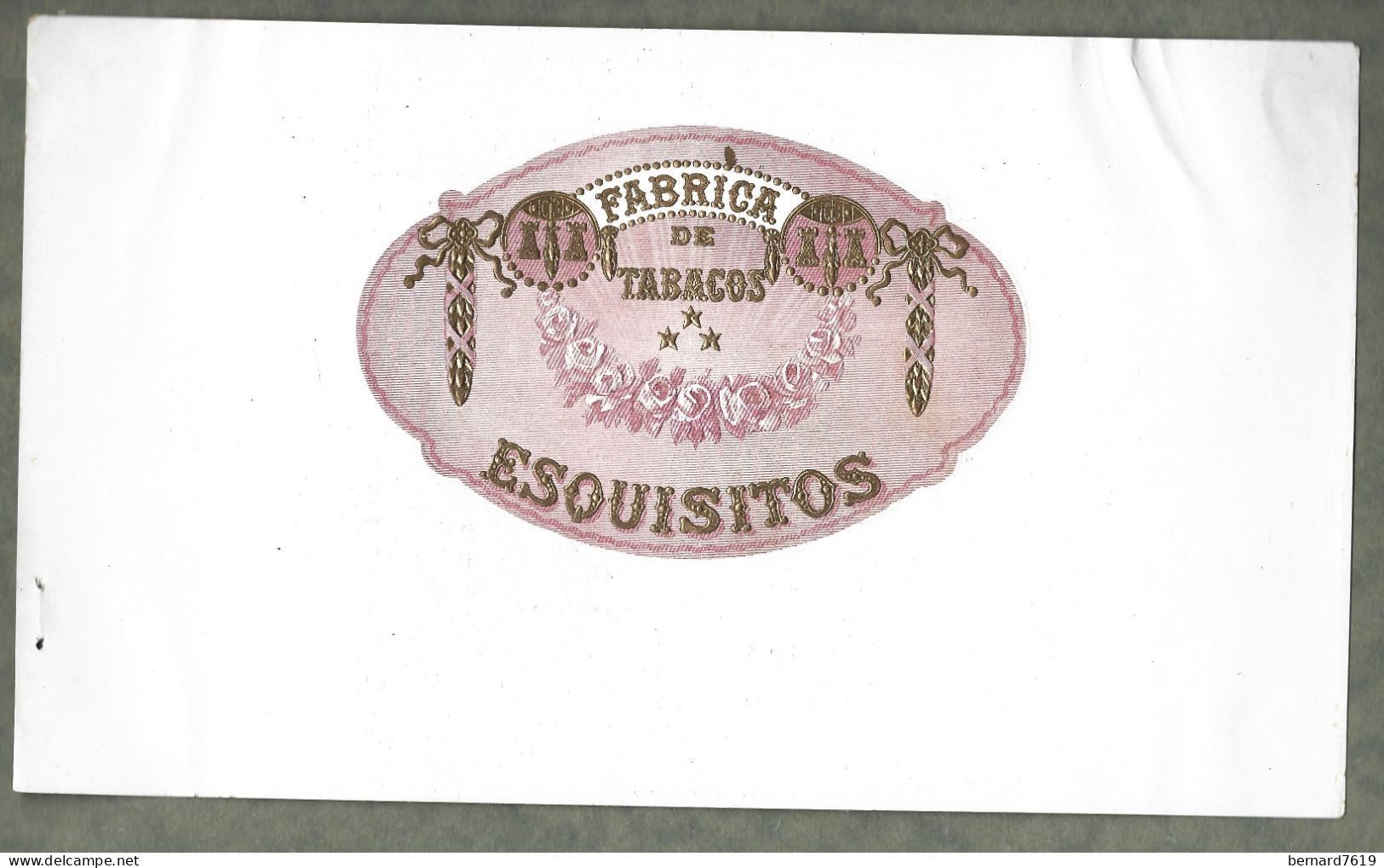 Publicite   Cigare - Tabac  - Monumento   Esquisitos   Fabrica - Vers 1880 -1900 - Format 15 Sur 26 Cms   - Avec Relief - Autres & Non Classés