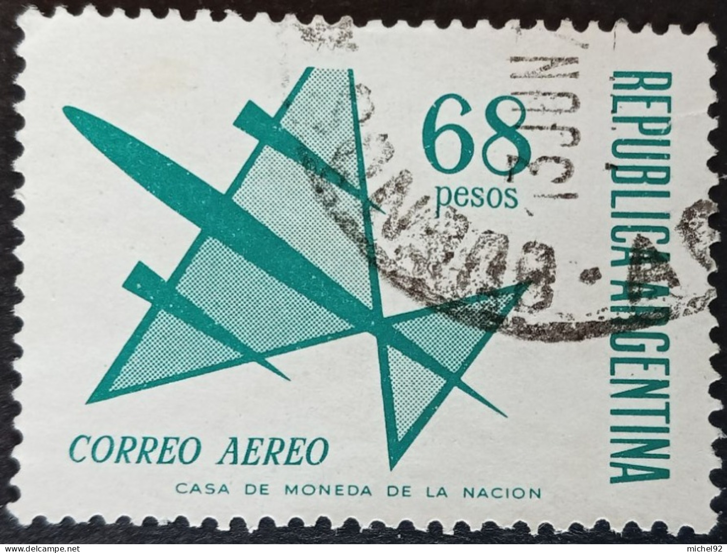 Argentine - Poste Aérienne - 1968 - YT N°PA120 - Oblitéré - Luchtpost