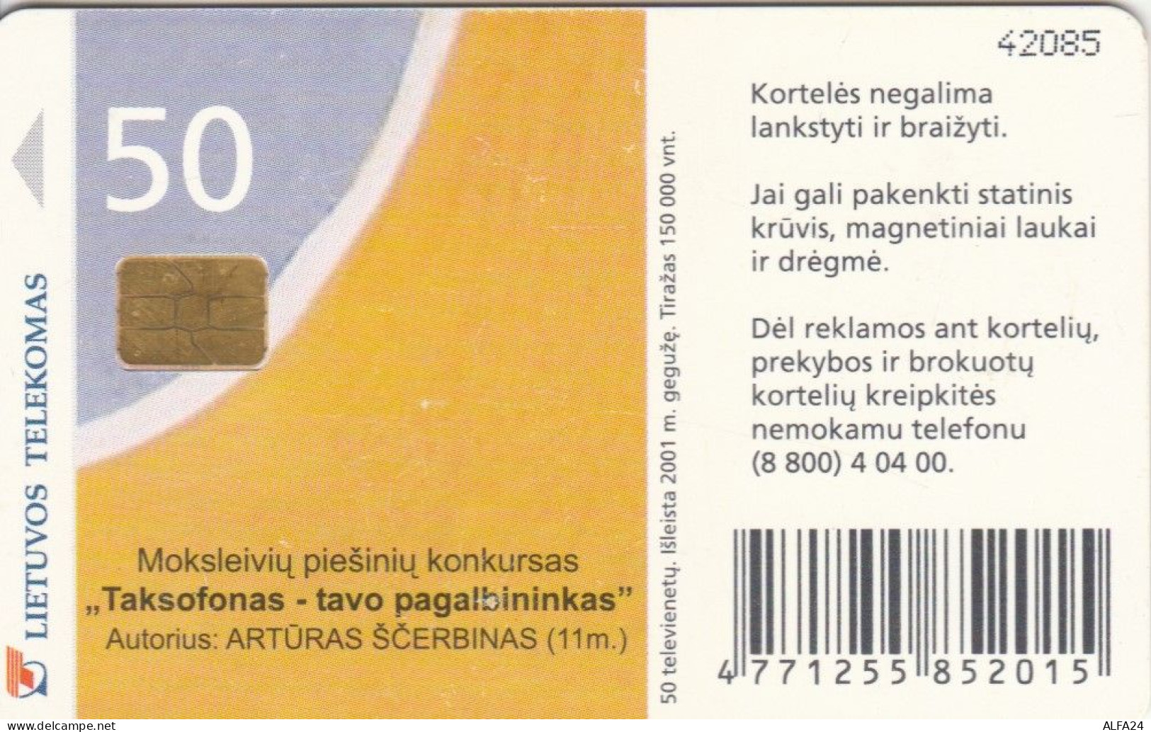 PHONE CARD LITUANIA (E43.51.3 - Lithuania