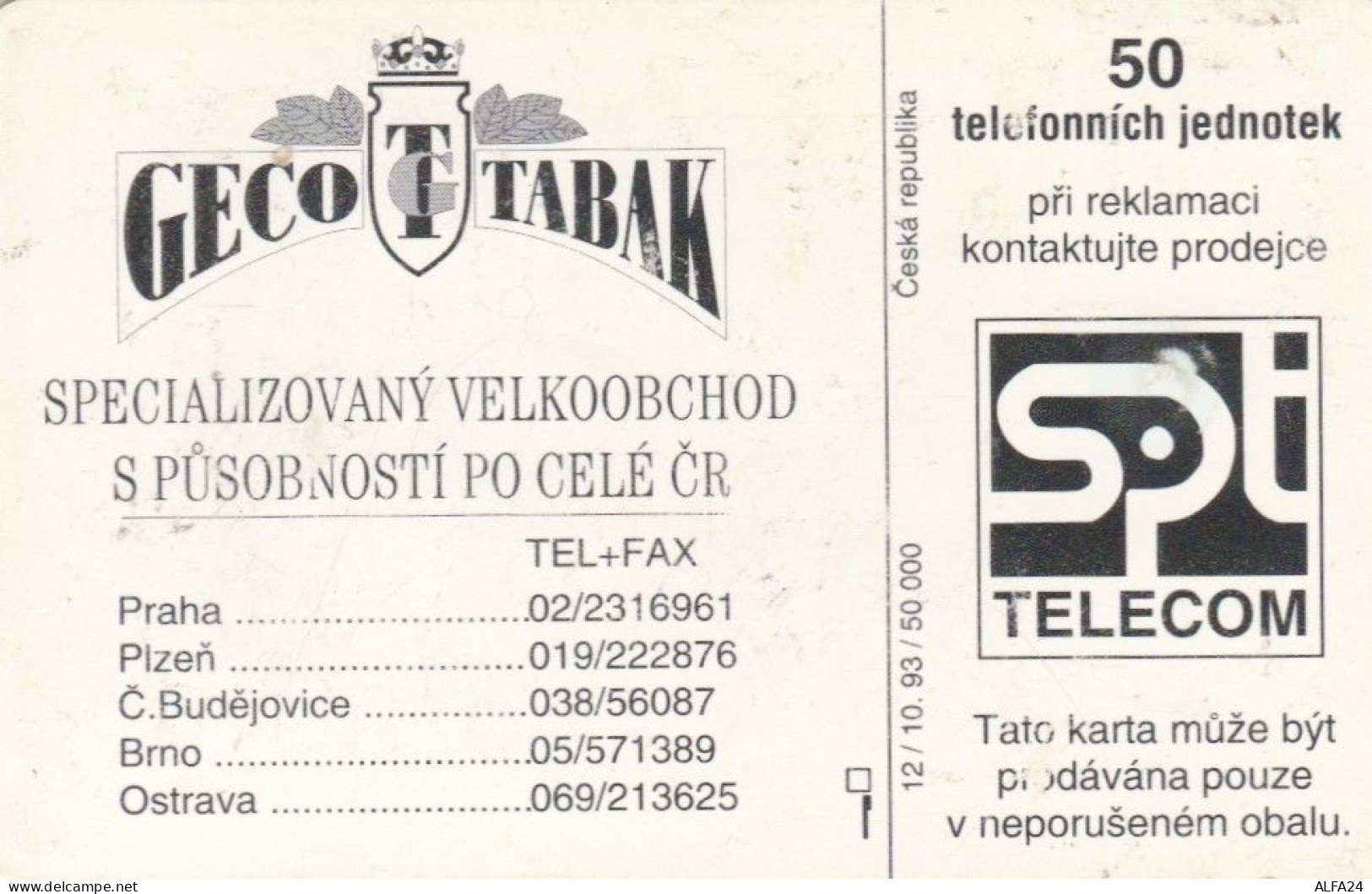 PHONE CARD REPUBBLICA CECA (J.30.1 - República Checa