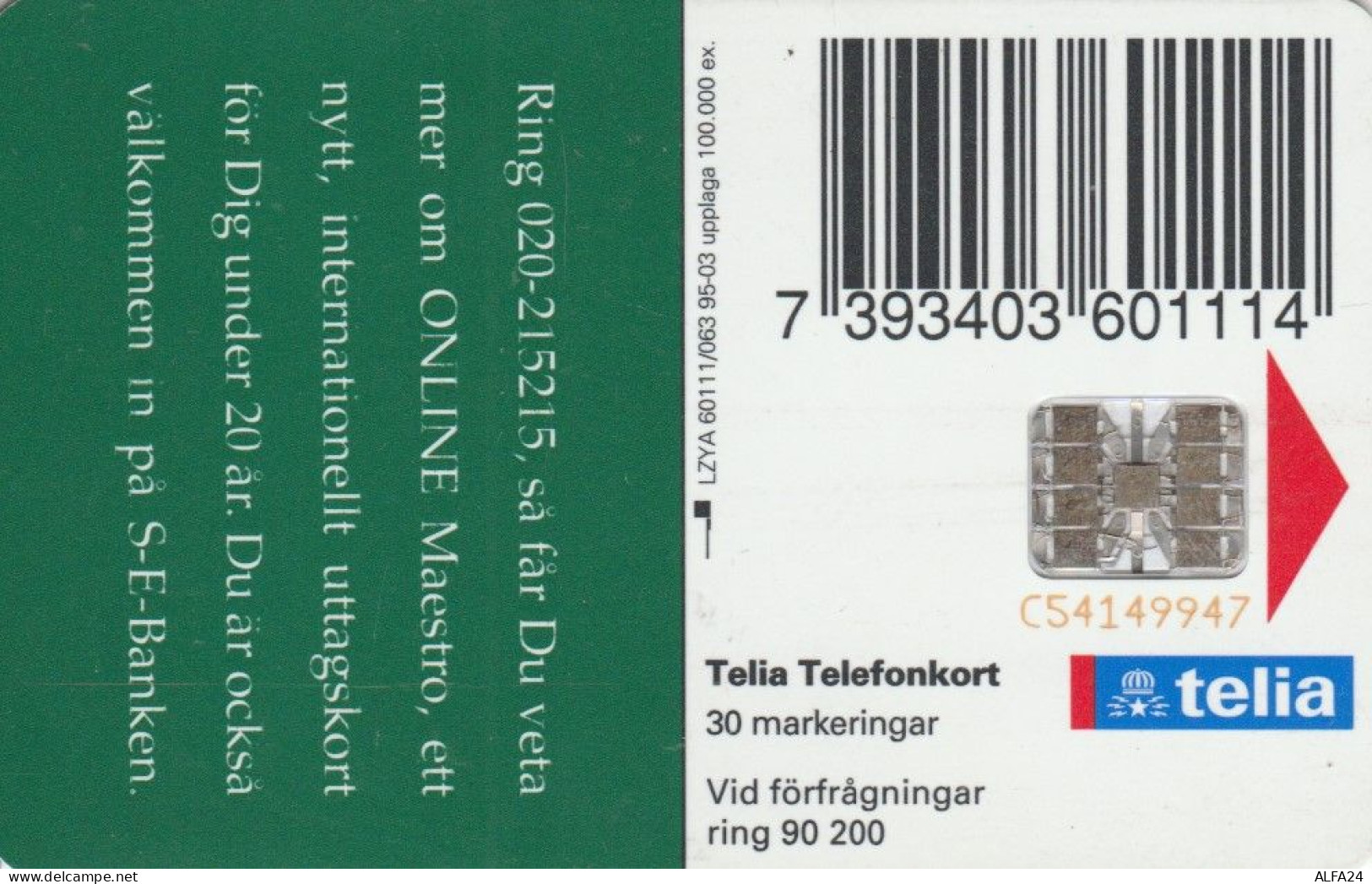 PHONE CARD SVEZIA (M.16.6 - Svezia