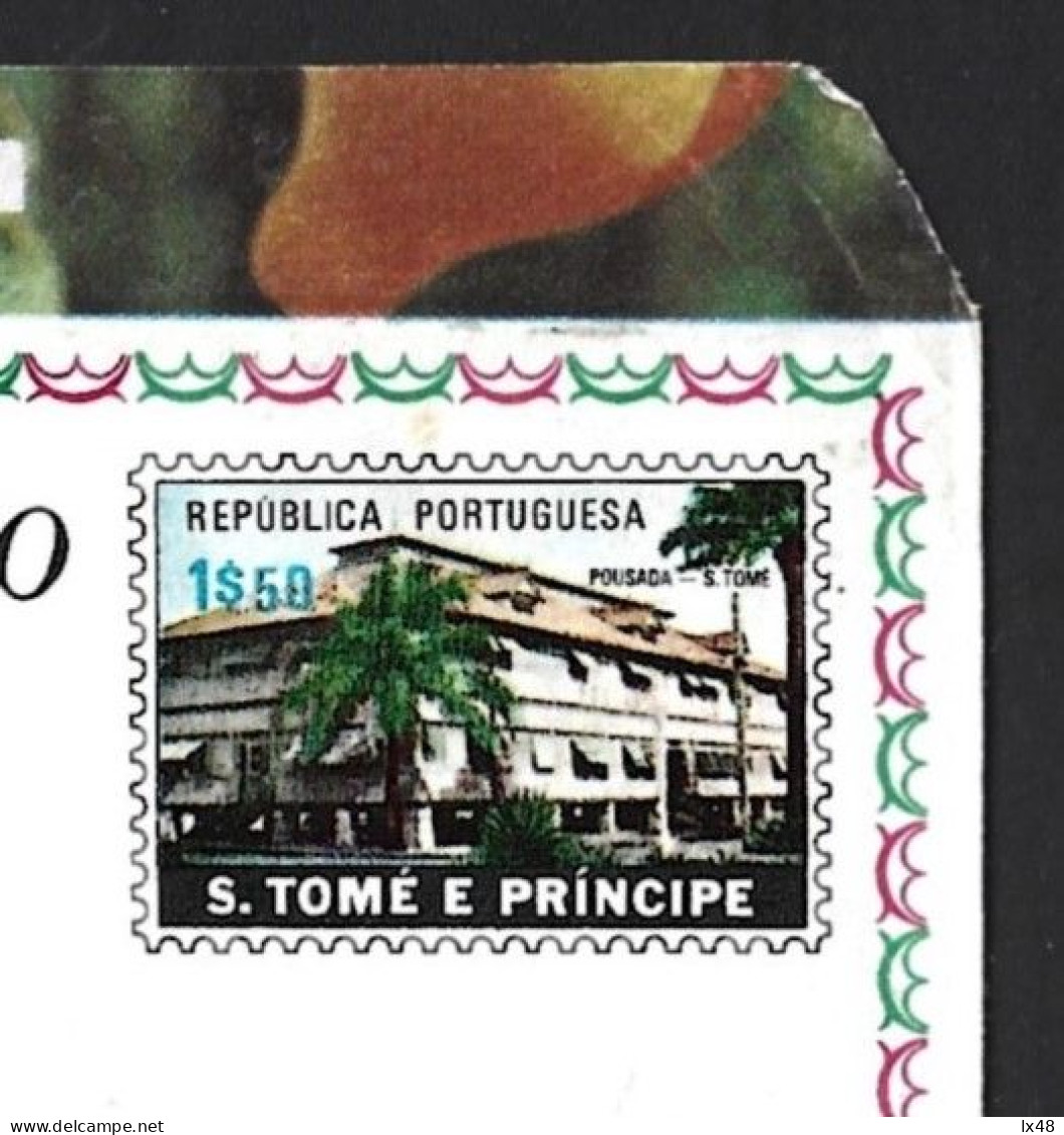 Stationery Aerogram Of Pousada S.Tomé, S.Tomé Principe. Hotel De São Tomé. Hotel Industry. Pig Heads. Palme. Gasthaus - Hotels- Horeca