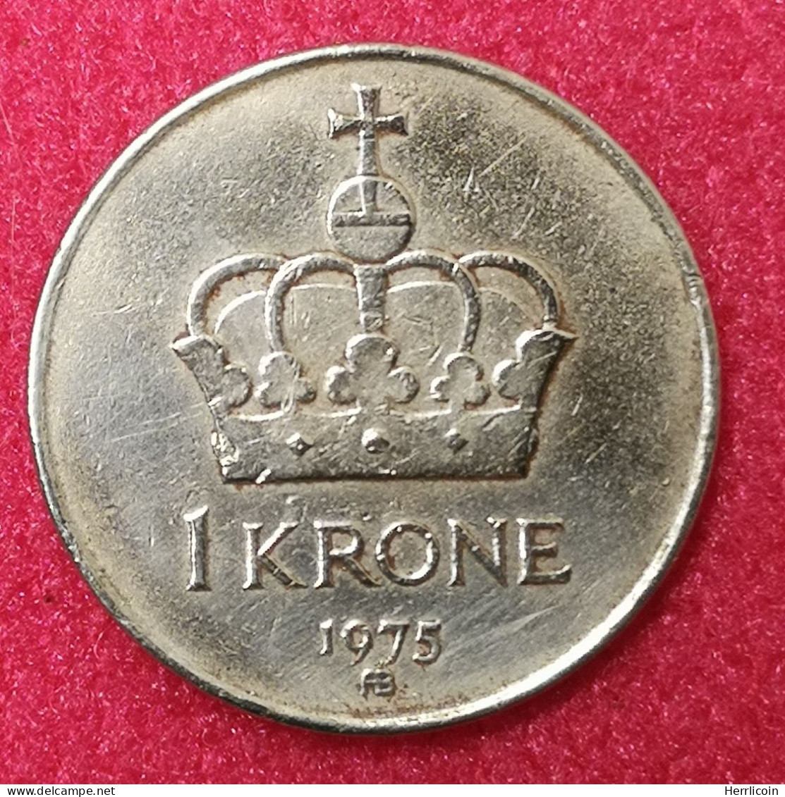 Monnaie Norvège - 1975 - 1 Krone - Olav V - Noorwegen