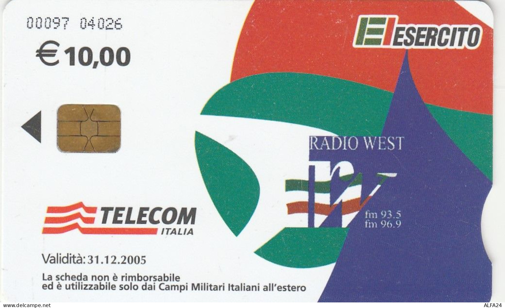 PHONE CARD ITALIA USI SPECIALI BASI MILITARI (USP10.4 - Sonderzwecke