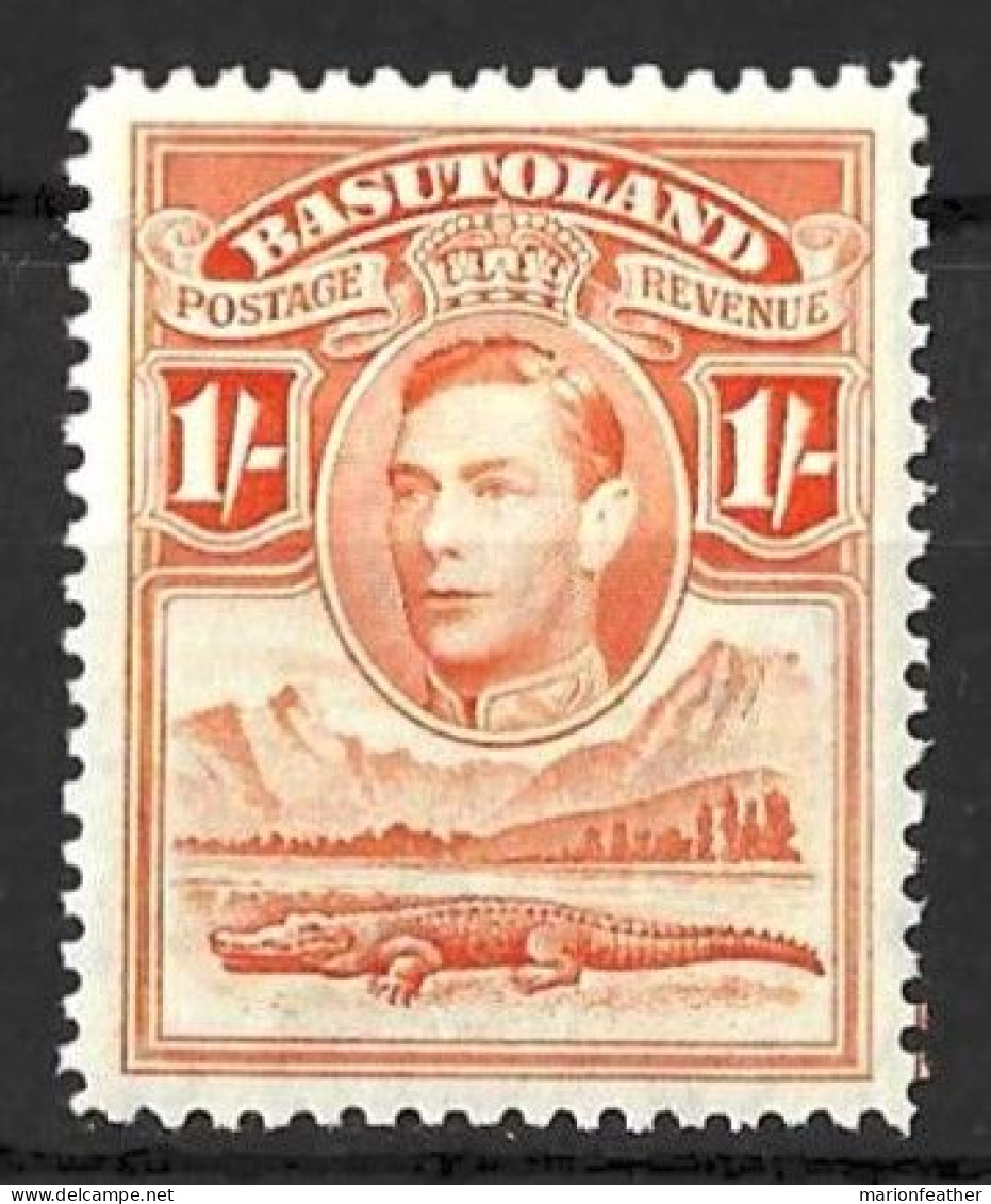 SOUTH AFRICA...." BECHUANALAND.."...KING GEORGE VI..(1936-52.)...." 1938.."....1/-.......SG25.......MH..... - 1885-1964 Protectorado De Bechuanaland