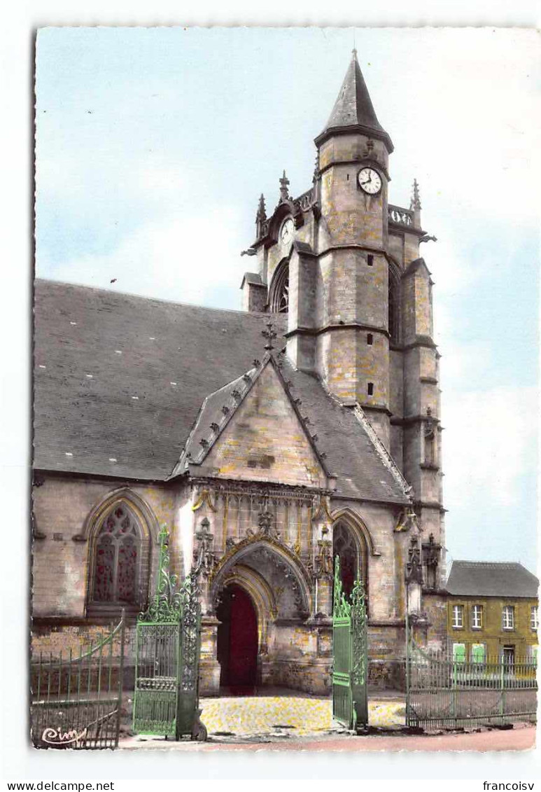 Crecy En Ponthieu. Eglise Monument Historique. **Carte Decollée D'un Album*** - Crecy En Ponthieu