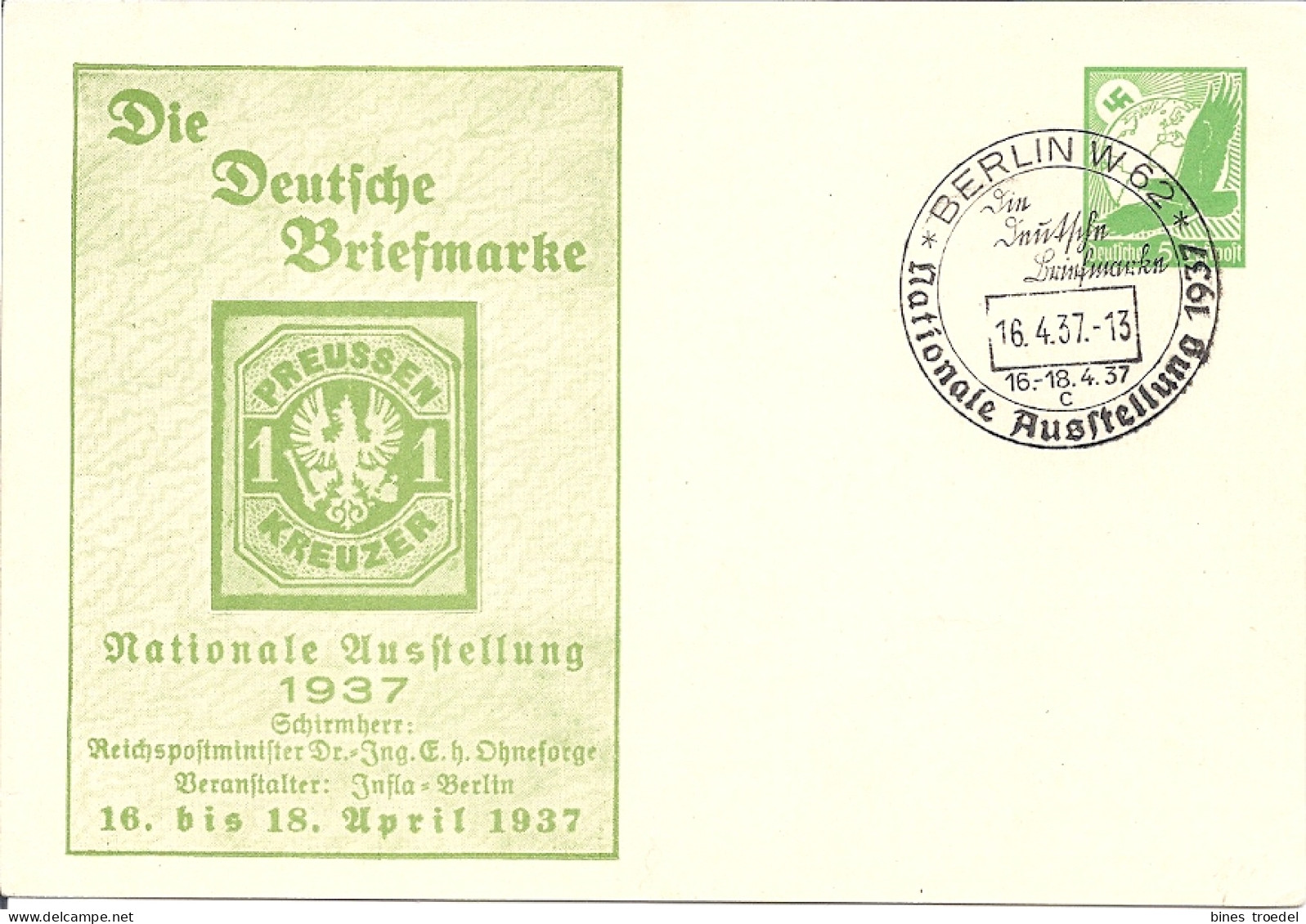 DR PP 142 C 11 - 5 Pf LpAdler Die Deutsche  Bfm M. Bl.  Sonderstempel Berlin - Privat-Ganzsachen