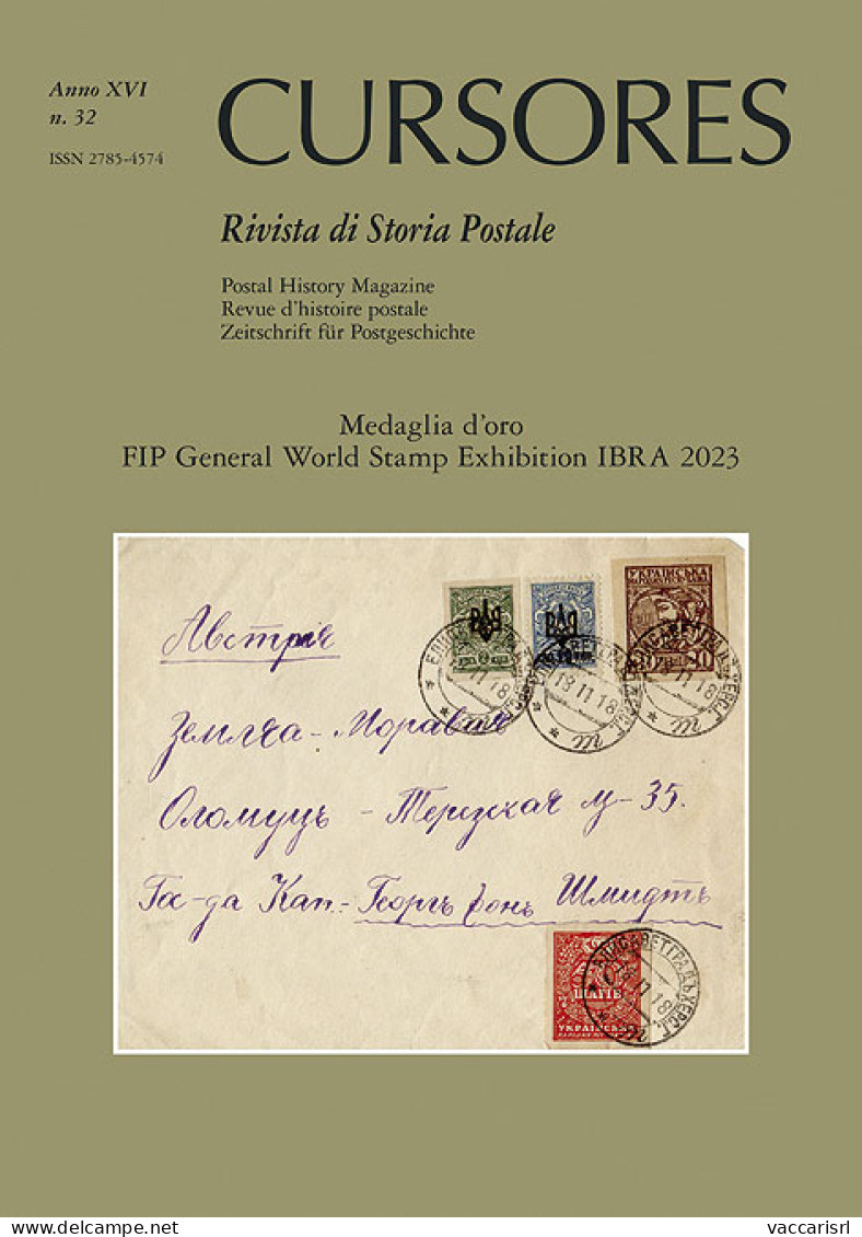 CURSORES
Anno XVI - N.32 - Novembre 2023
Rivista Di Storia Postale
(nuova Serie) - - Handleiding Voor Verzamelaars