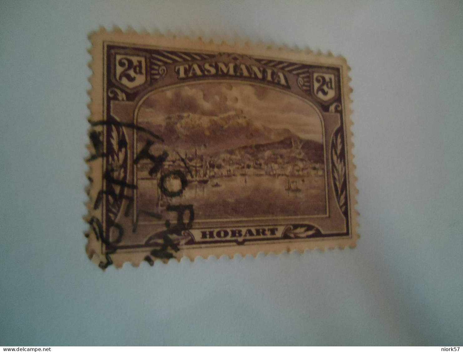 TASMANIA  USED STAMPS  HOBART   WITH PERFINS - Oblitérés