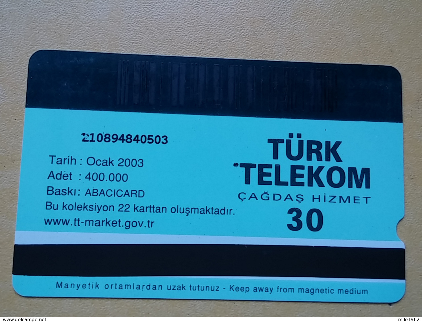 T-285 - TURKEY, TELECARD, PHONECARD, BIRD, OISEAU, - Turkey