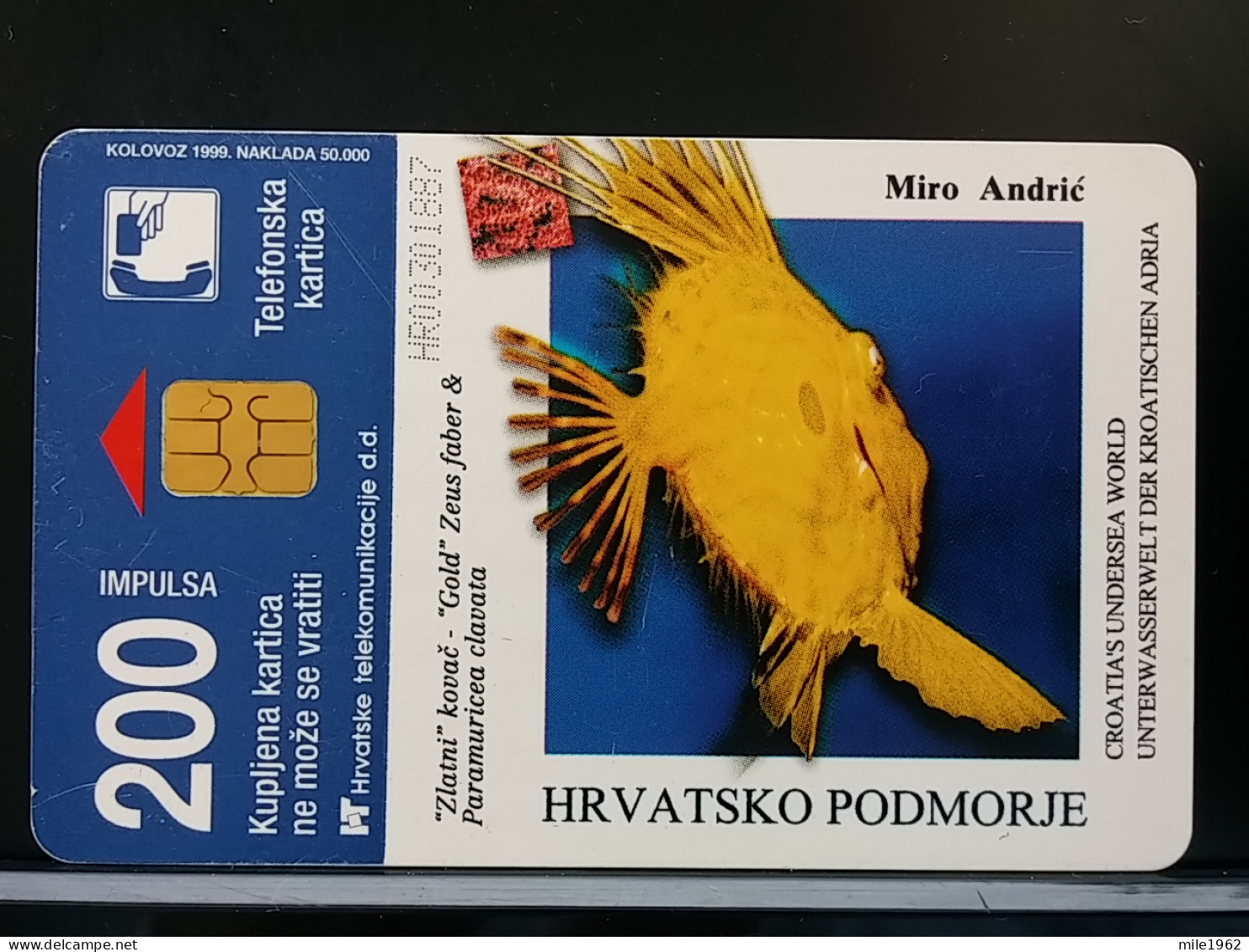 T-322 - CROATIA, TELECARD, PHONECARD, FISH, POISON - Croatia