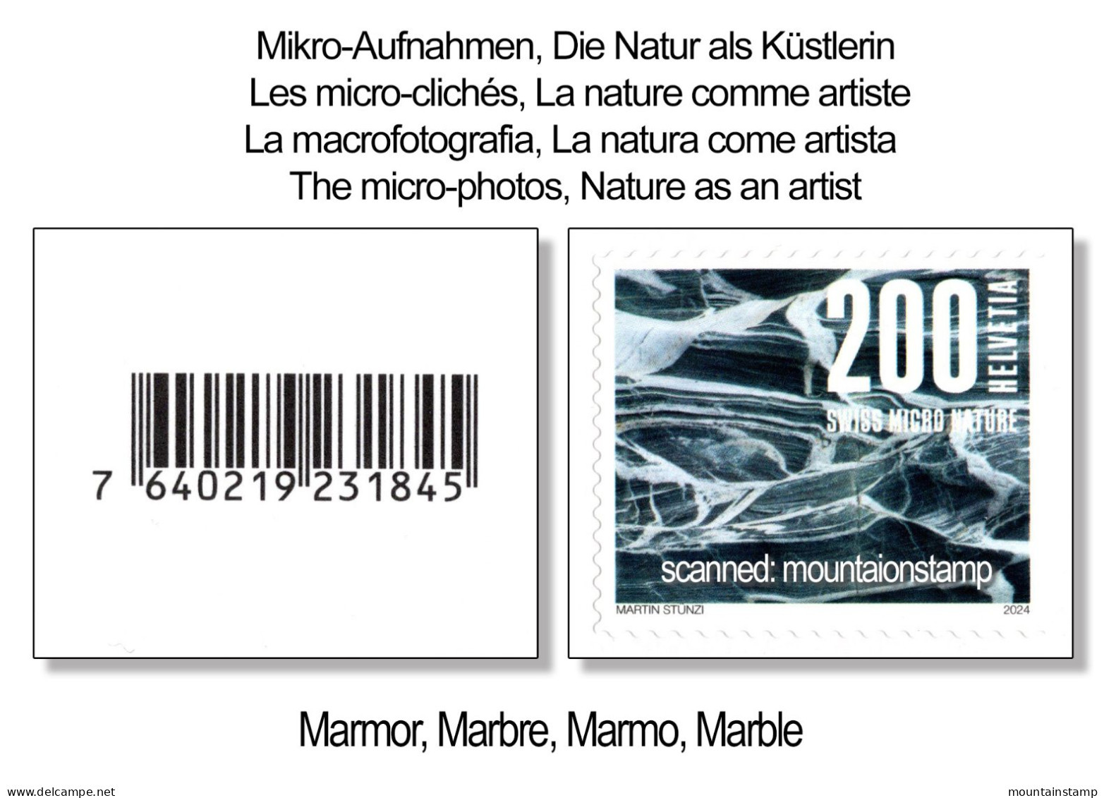 Switzerland 2024 Naturmuster Motifs naturels Motivi naturali Natural patterns - series - with bare code MNH **