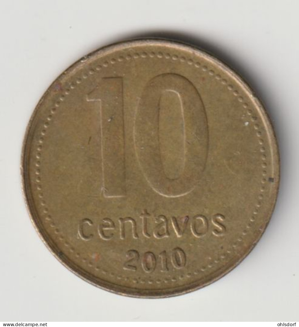 ARGENTINA 2010: 10 Centavos, KM 107a - Argentine