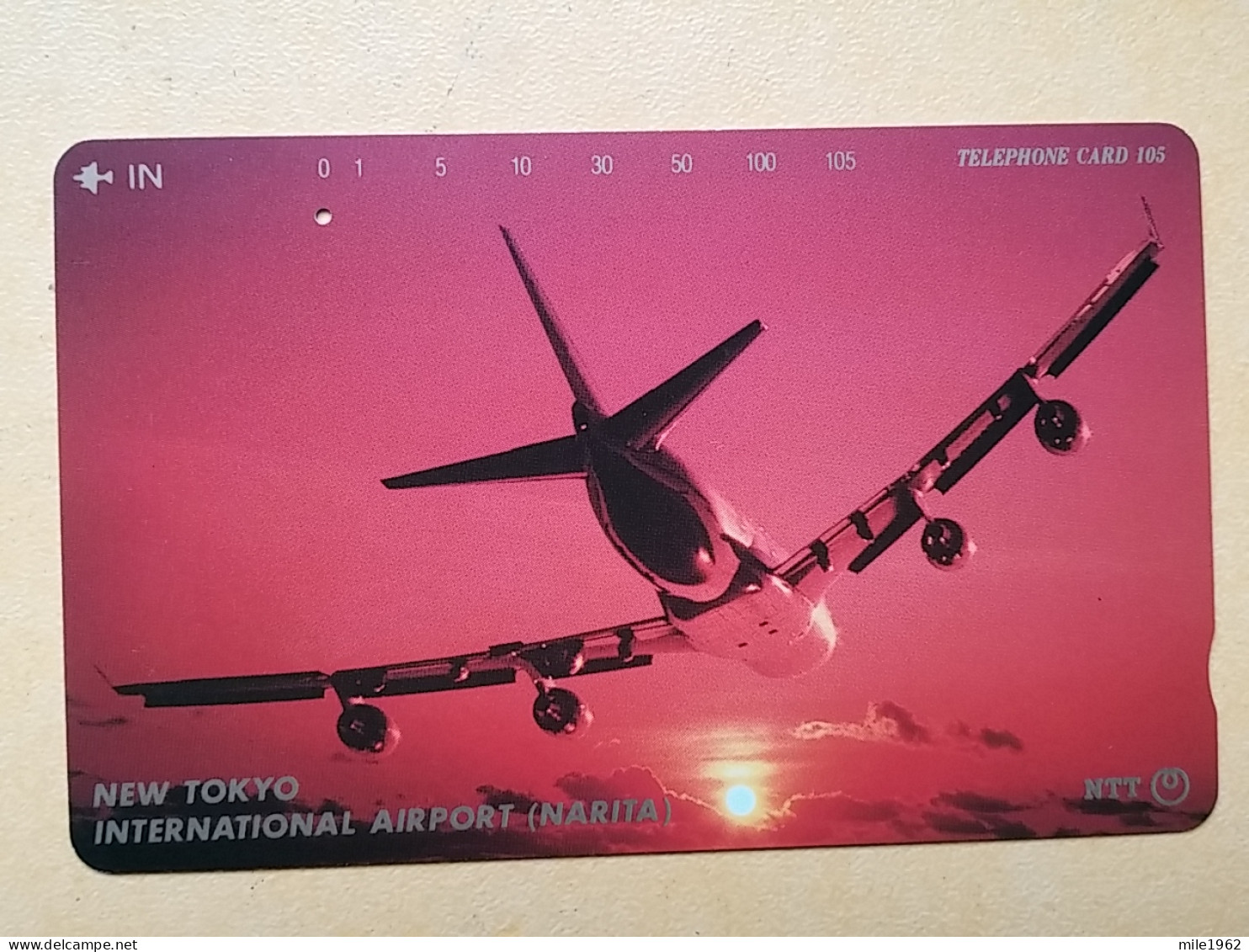 T-344 - JAPAN, TELECARD, PHONECARD,  Avion, Plane, Avio, NTT 251-351 - Avions