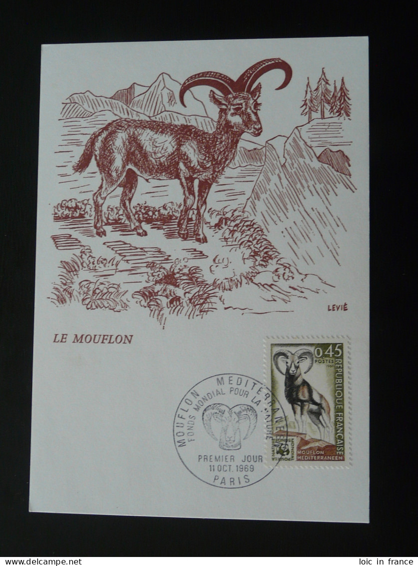 Carte Maximum Card WWF Mouflon France 1969 - Maximumkarten