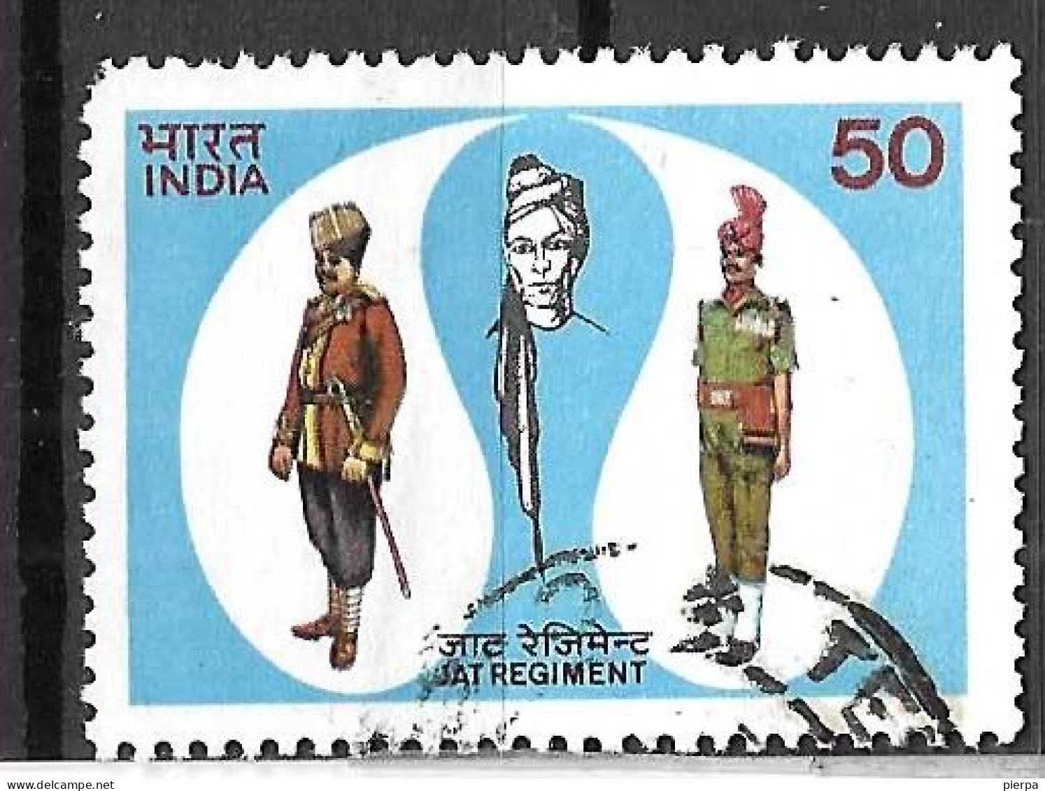 INDIA - 1983 - 180° REGGIMENTO JAT - USATO (YVERT 754 - MICHEL 943) - Gebruikt