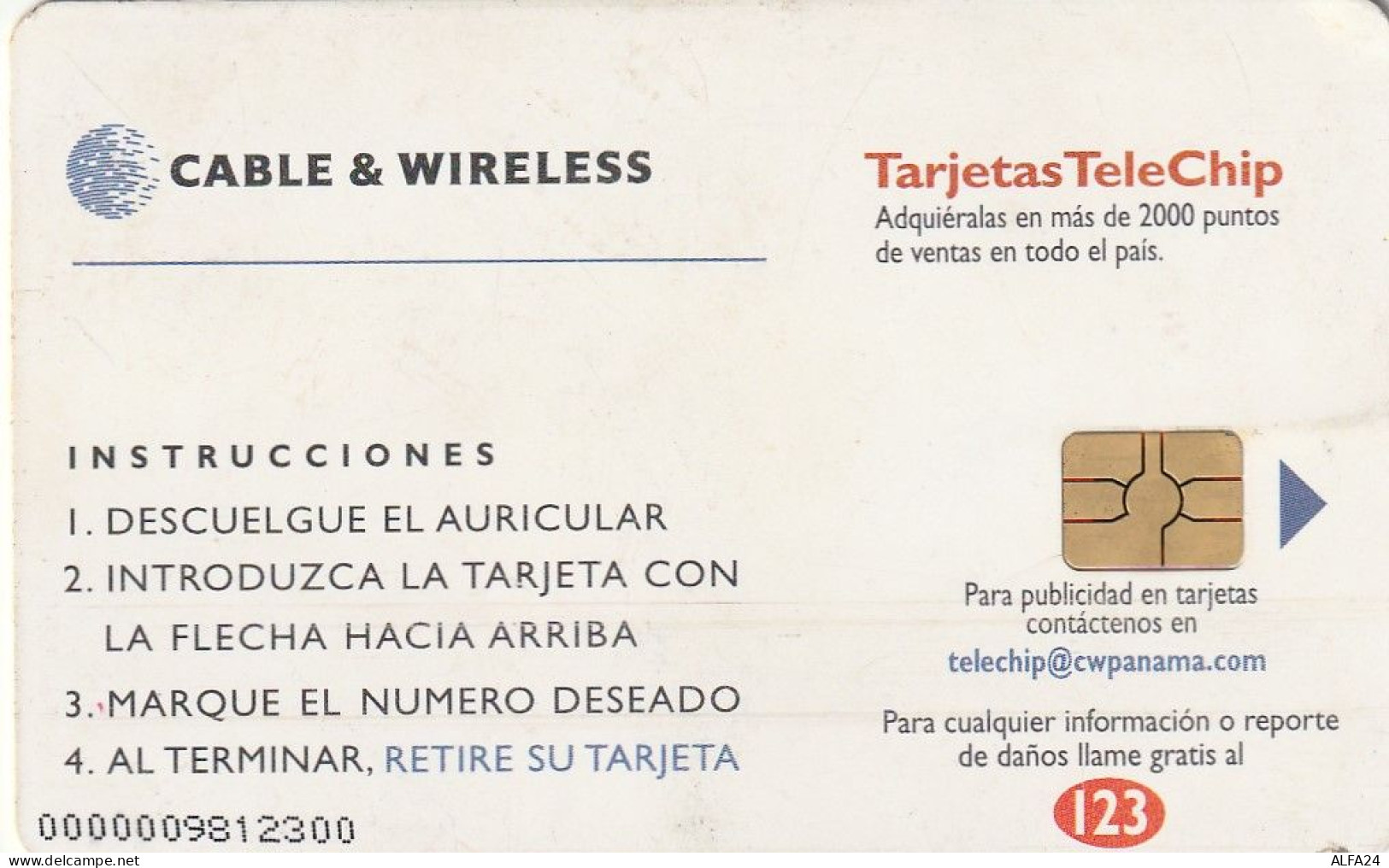 PHONE CARD PANAMA  (E72.46.5 - Panamá