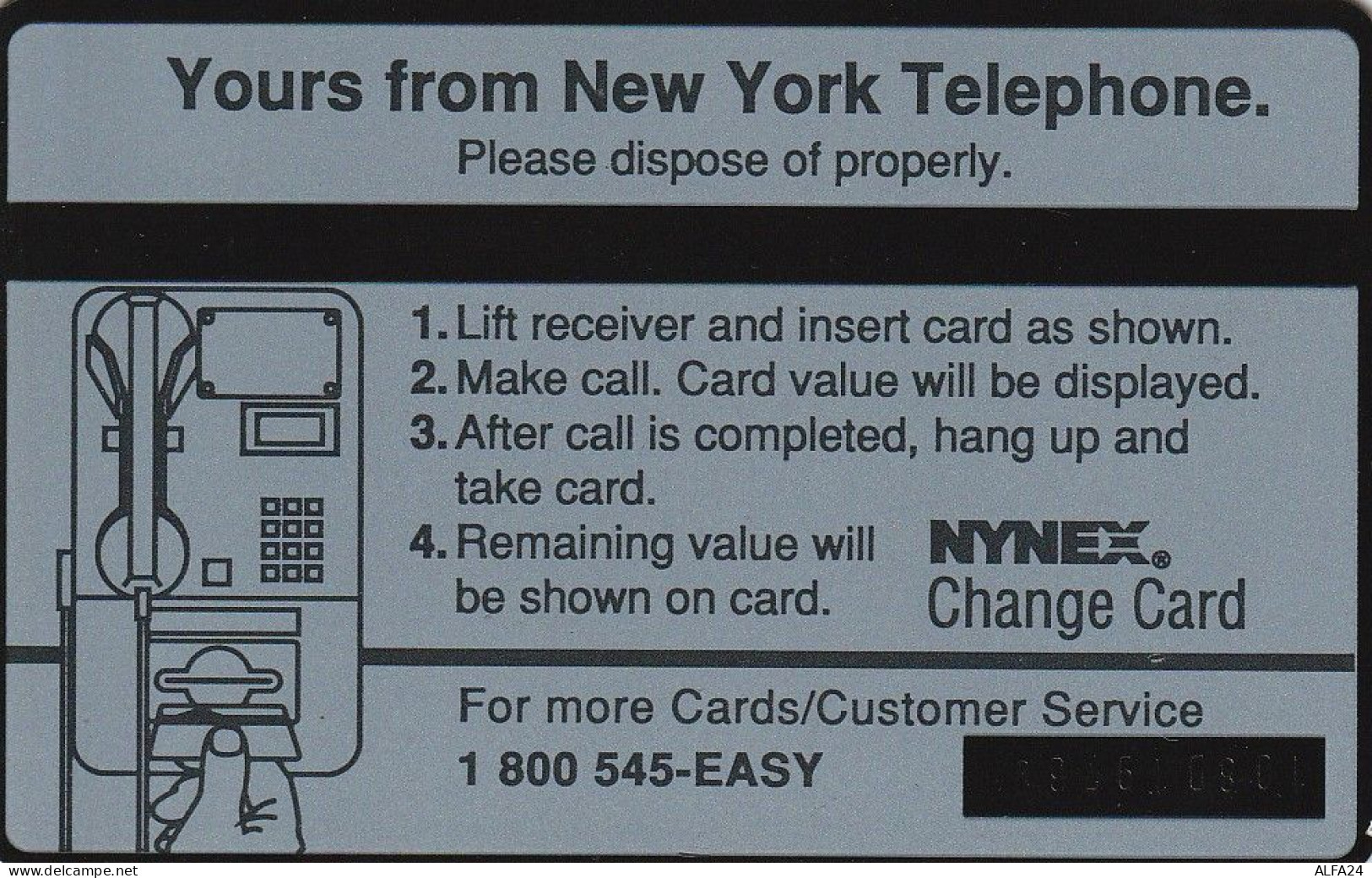 PHONE CARD STATI UNITI NYNEX (E69.14.1 - Schede Olografiche (Landis & Gyr)