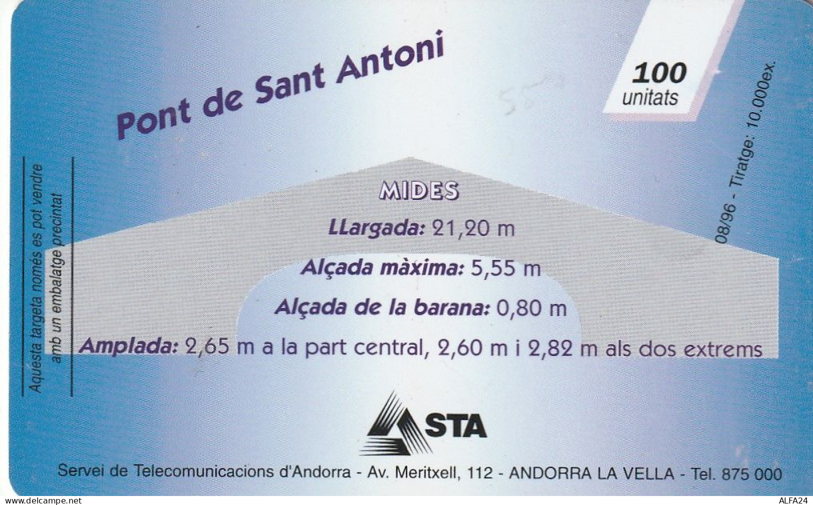 PHONE CARD ANDORRA  (E78.6.4 - Andorra