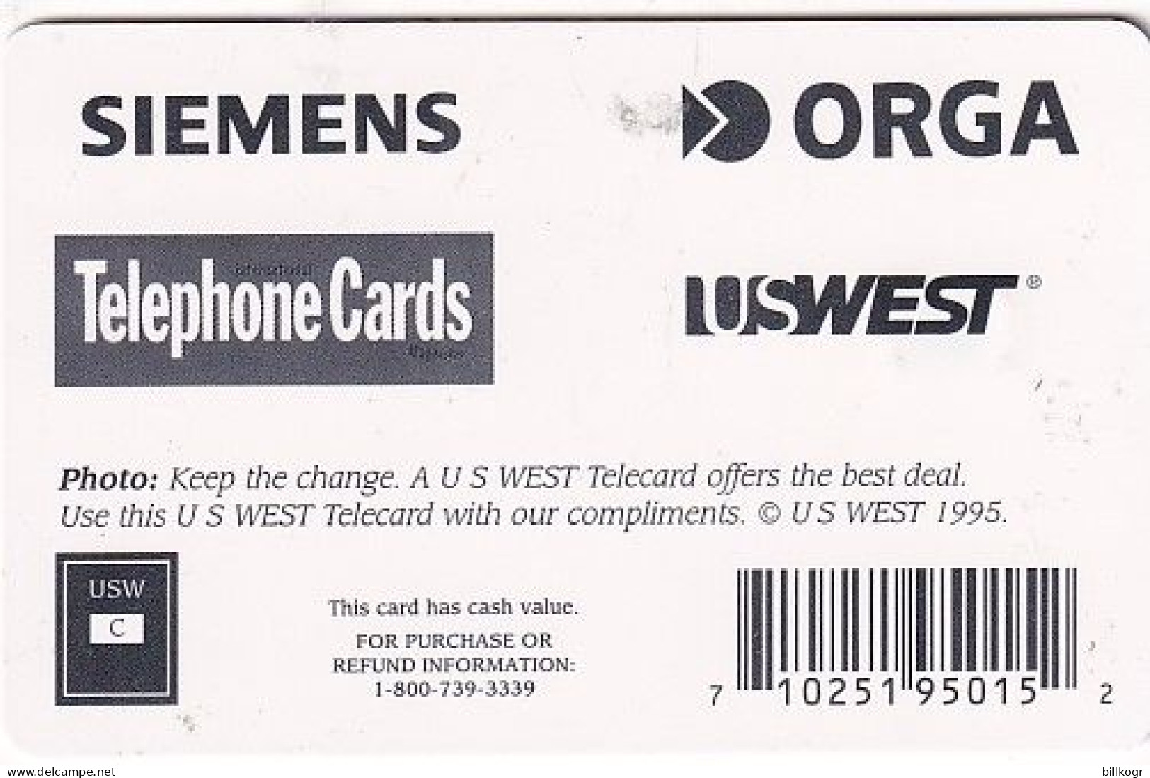 USA - CardEx 95 Maastricht, US WEST Complimentary Telecard, Tirage 1000, 09/95, Mint - [2] Tarjetas Con Chip