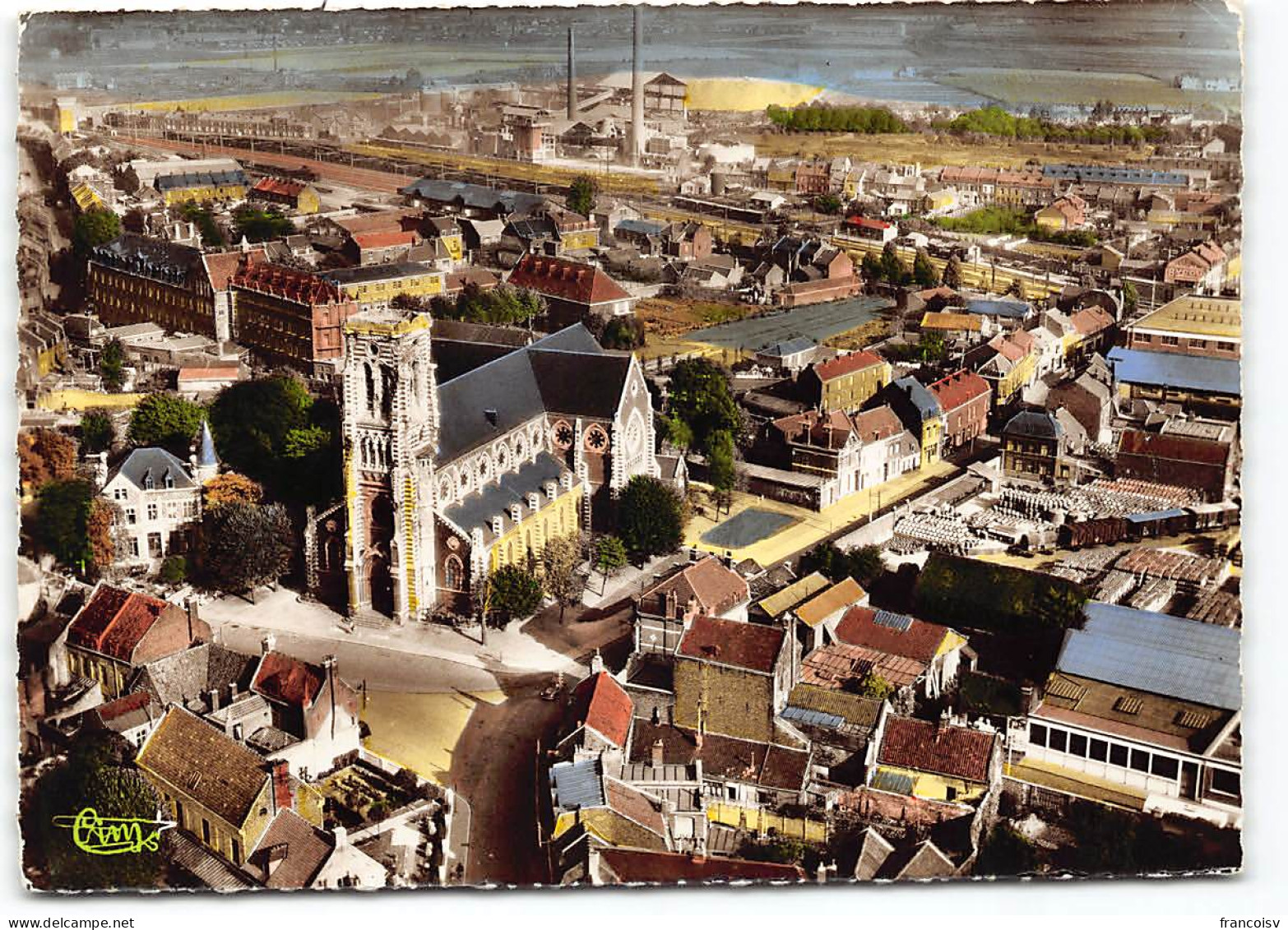 Haubourdin Eglise St Maclou  Vue Aerienne   Edit Cim   - Haubourdin