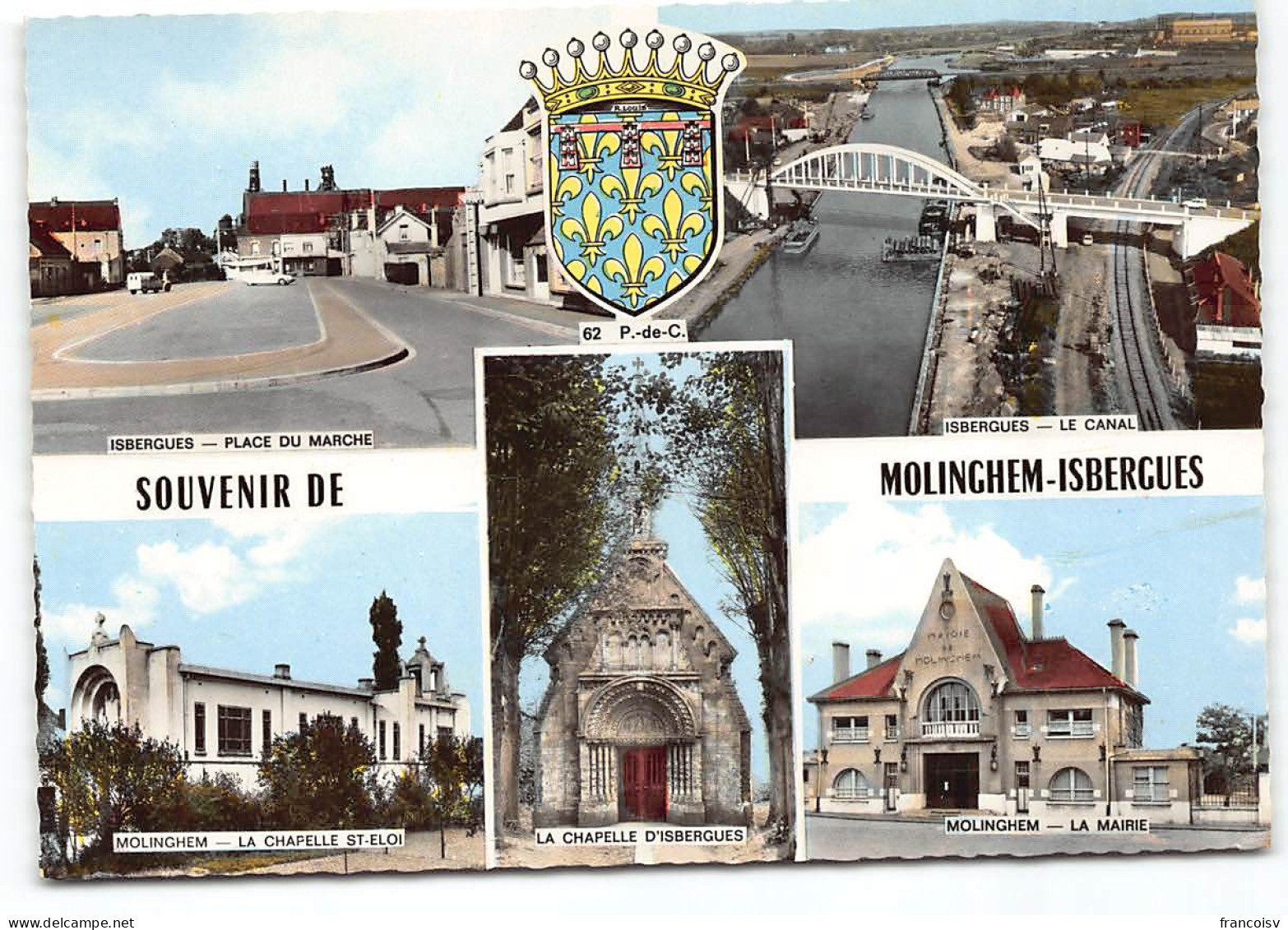 Molinghem-Isbergues. Multivues Blason. Edit  Spadem .   2  - Isbergues