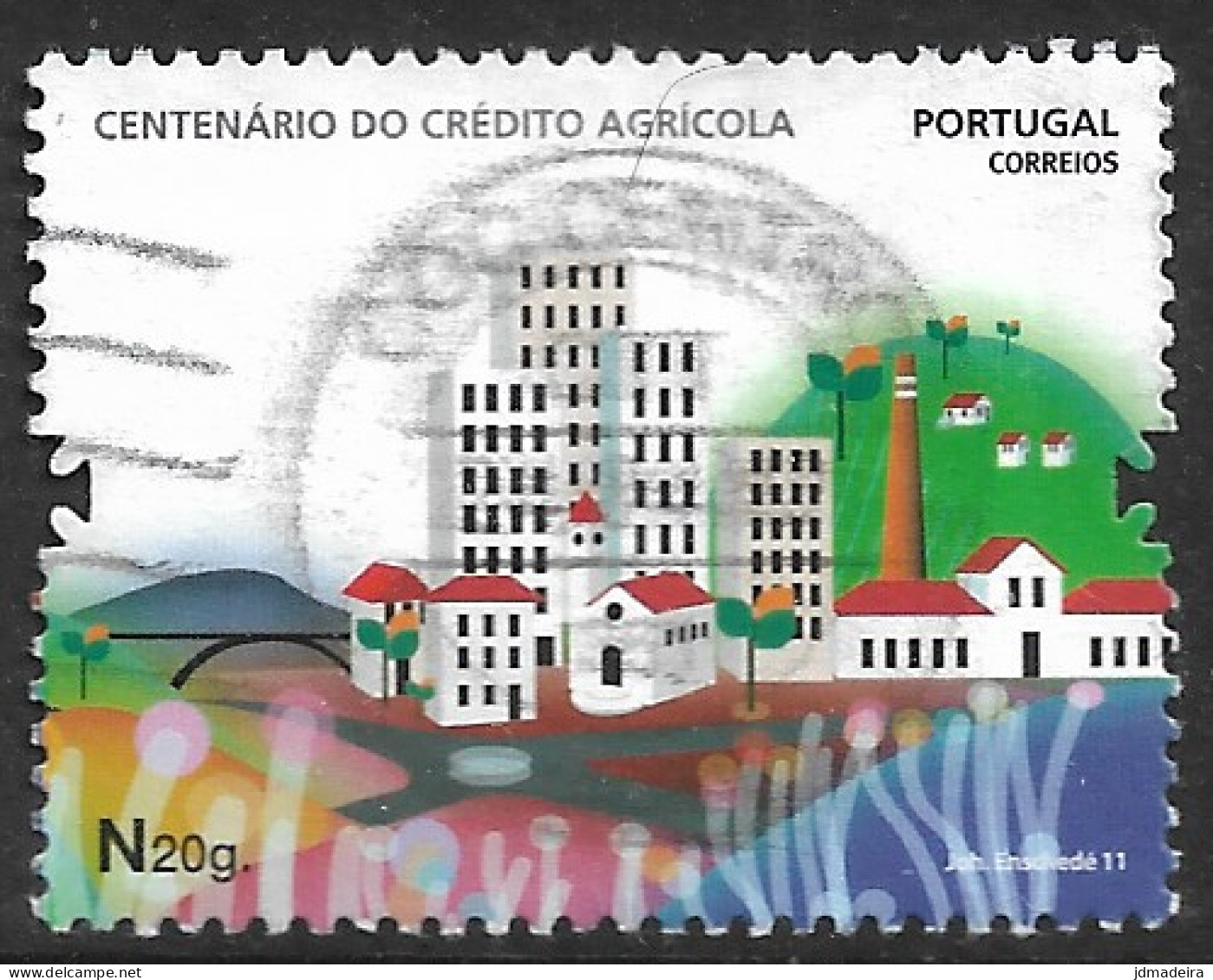 Portugal – 2011 Agricultural Credit N20 Used Stamp - Gebraucht