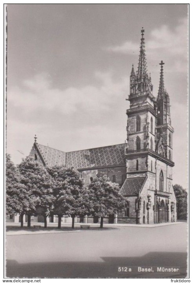 AKCH Switzerland Postcards Einsideln Monastery / Basel Cathedral / Abbey Library In St. Gall - Collections & Lots