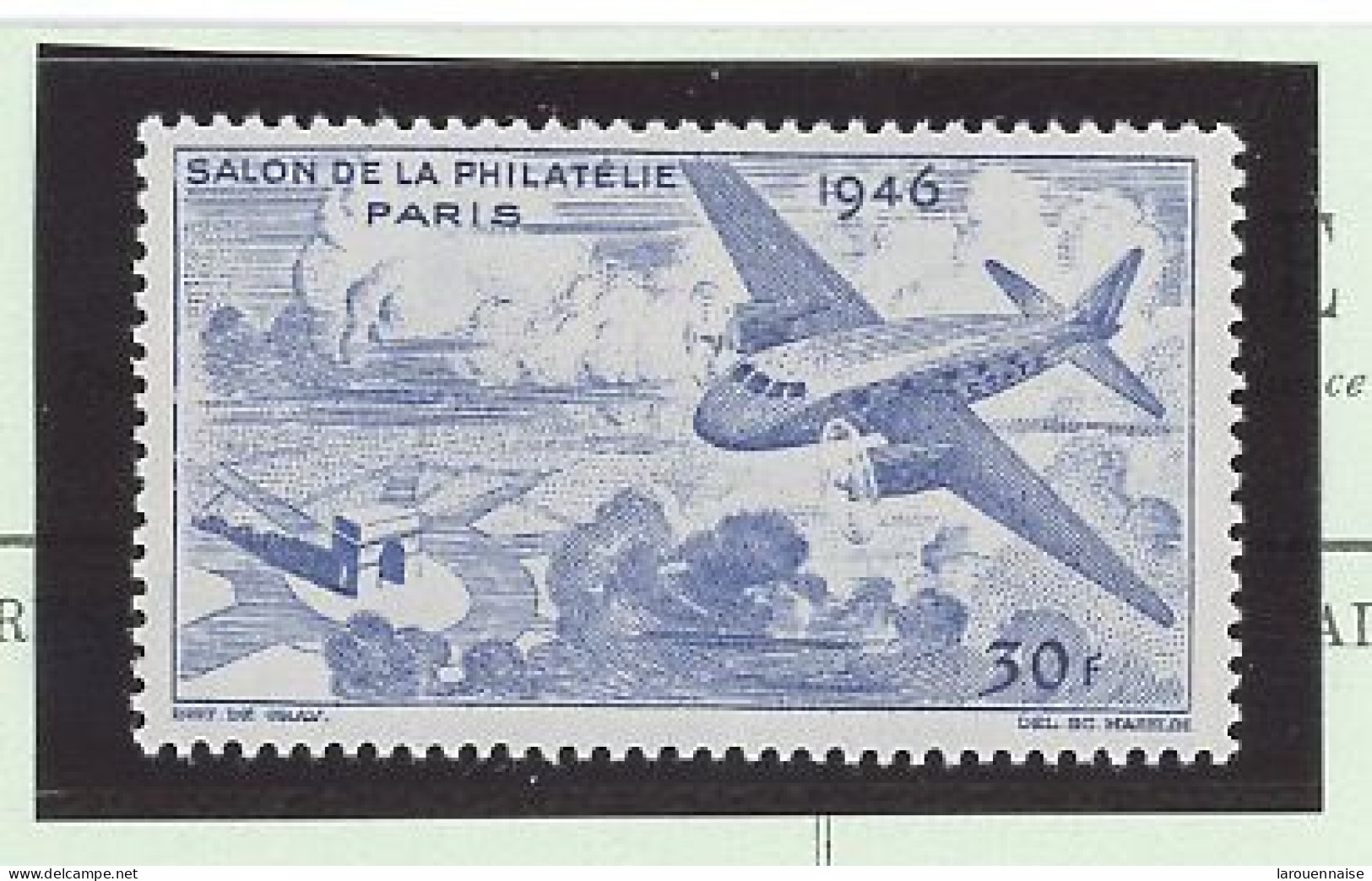 VIGNETTE -1946 - SALON PHILATELIQUE DE PARIS -N*- - Briefmarkenmessen
