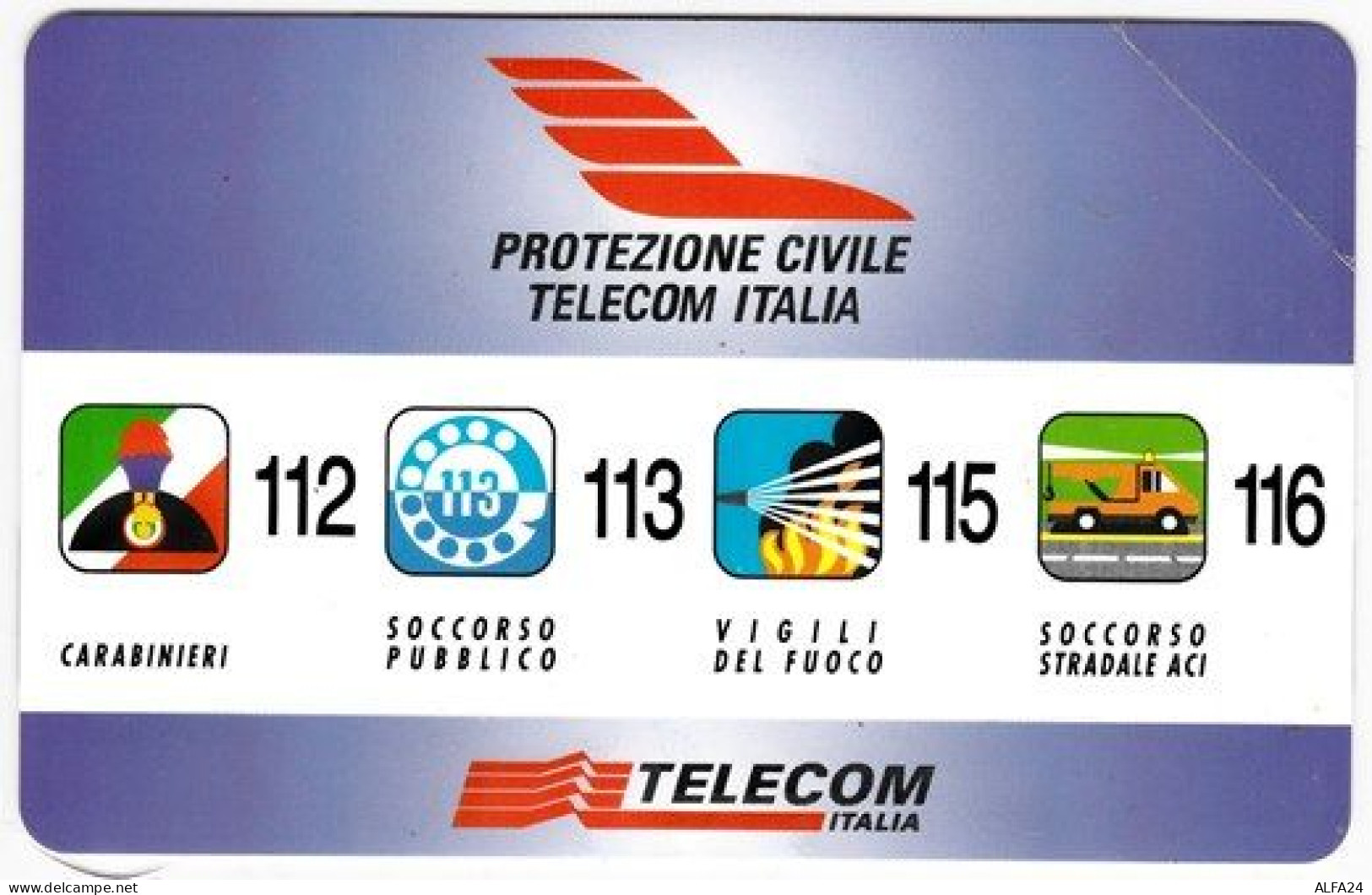 SCHEDA TELEFONICA NUOVA PRP 218 PROTEZIONE CIVILE - Privadas - Homenaje