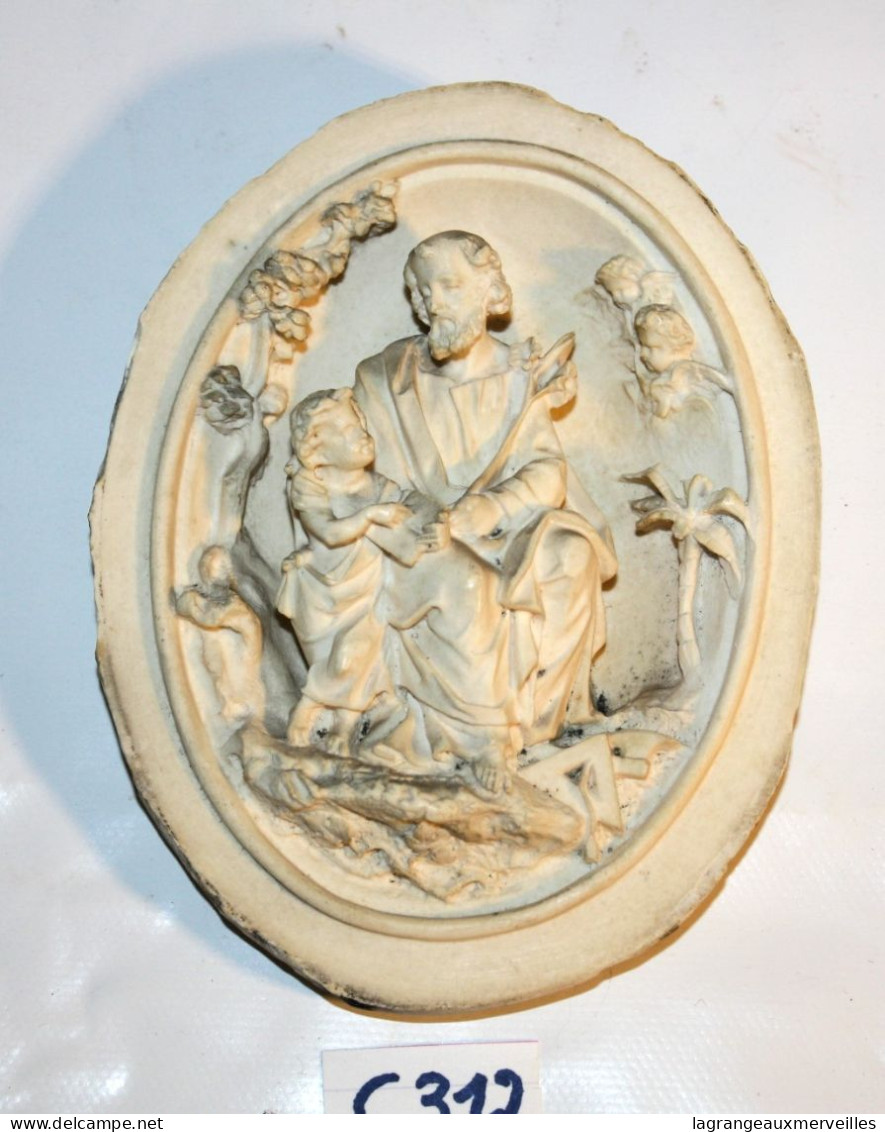 C312 Ancien Bas Relief Religieux - Art Italien - Pièce D'exception - - Arte Religioso