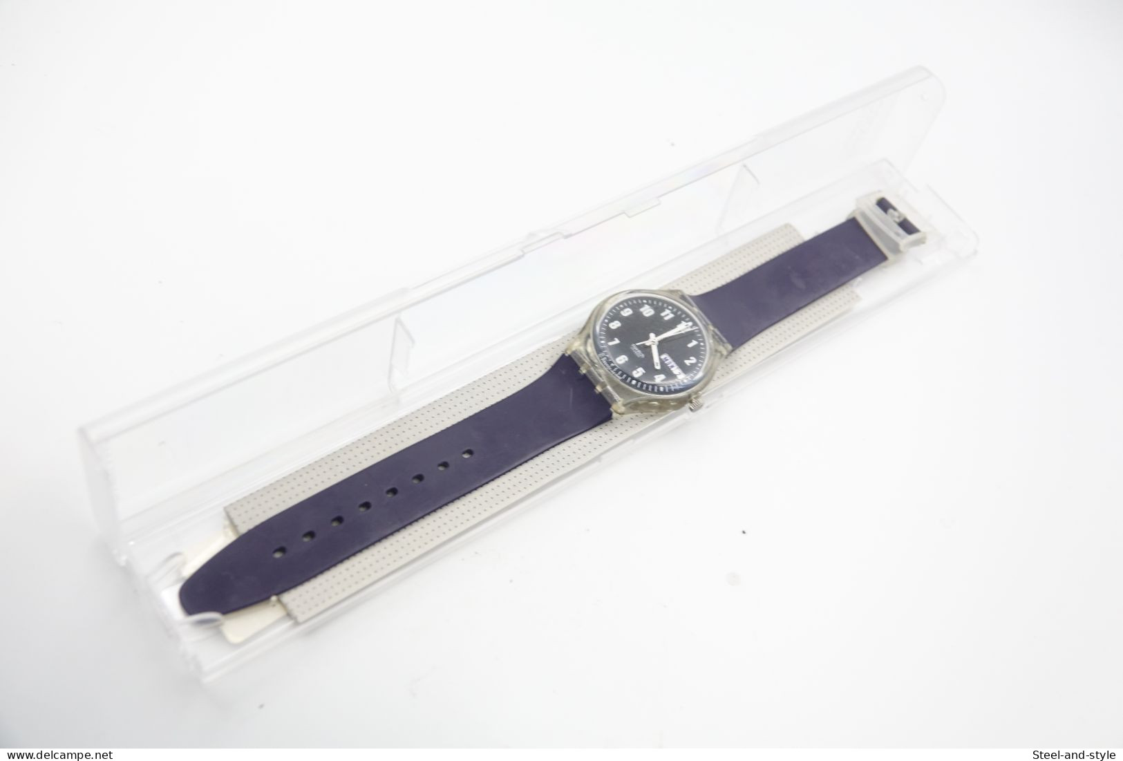 Watches : SWATCH - Blue Nite - Nr. : GK732 -  With Box - Running - Excelent - 1999 - Moderne Uhren