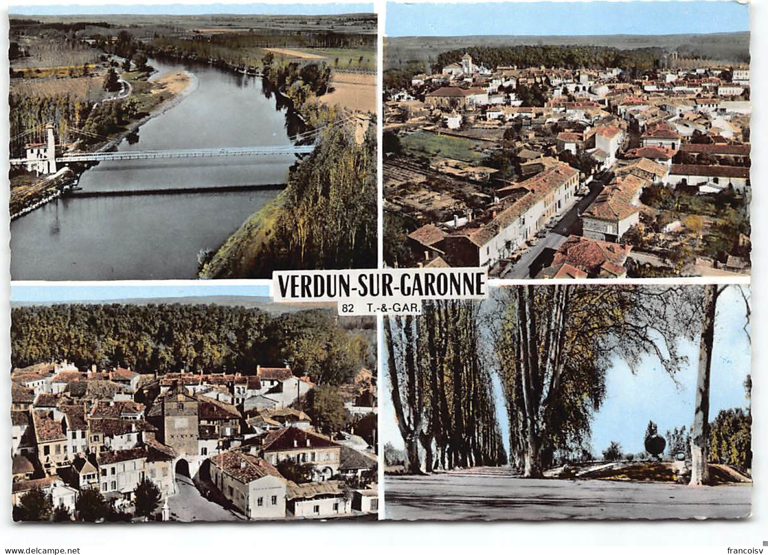 Verdun sur Garonne.  Multivues edit Spadem Postée 1973