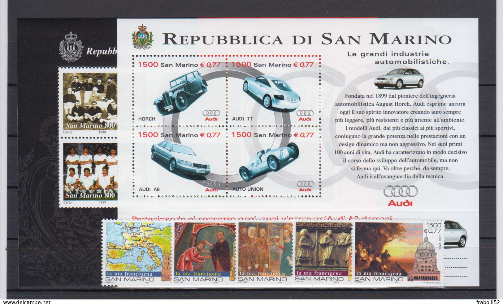 S. Marino Nuovi:   Annata 1999  Completa ** - Annate Complete