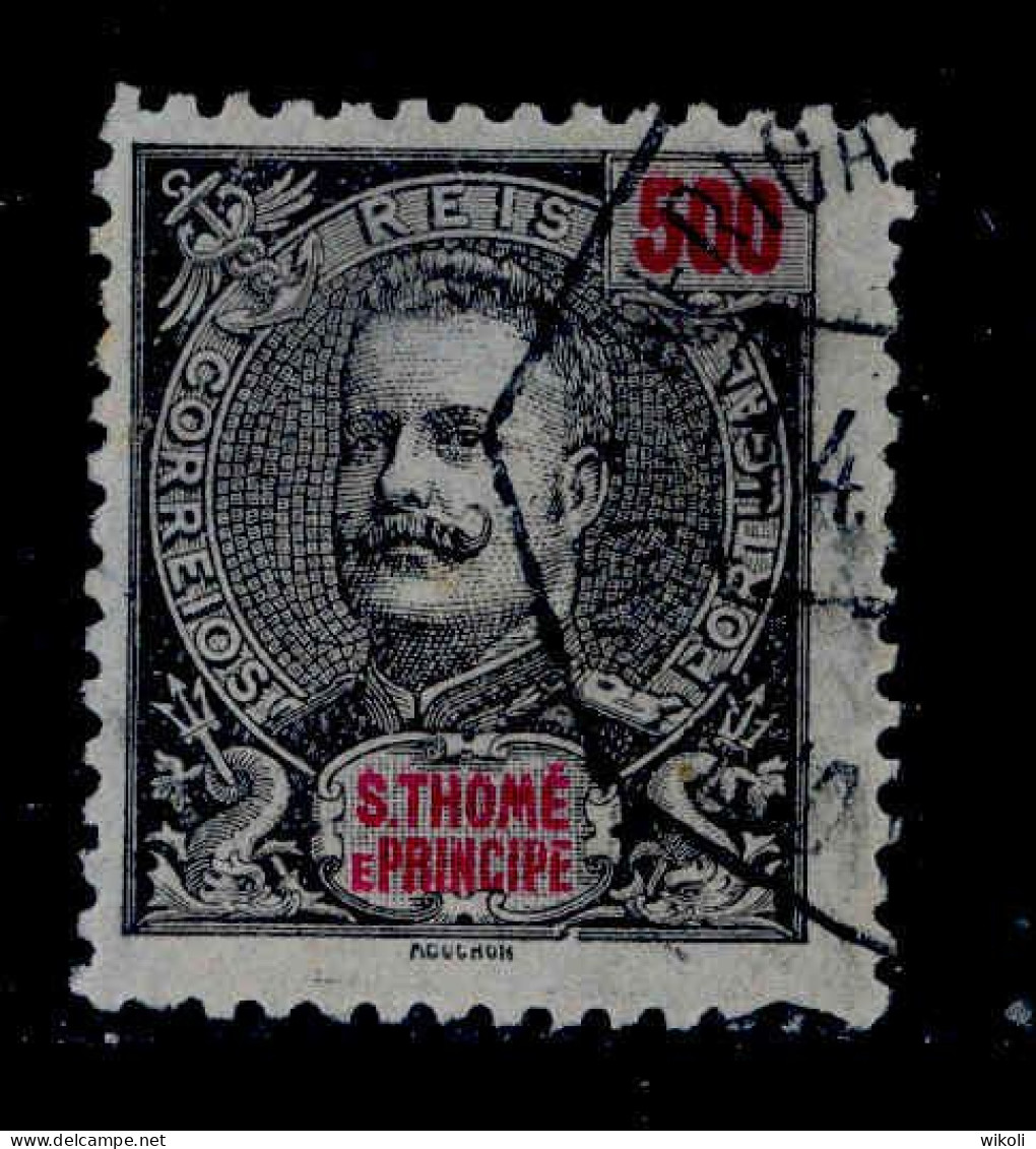 ! ! St.Thomas - 1898 D. Carlos 500 R - Af. 56 - Used (ca 061) - St. Thomas & Prince