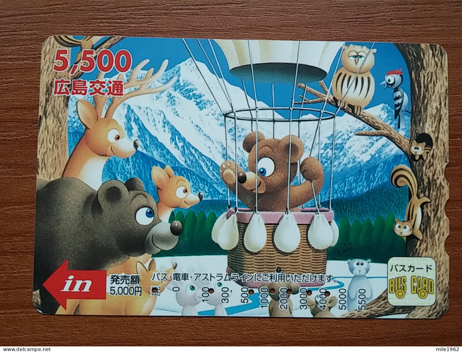 T-442 - JAPAN, Japon, Nipon, Carte Prepayee, Prepaid Card, Animal,  Bear, Ours - Other & Unclassified