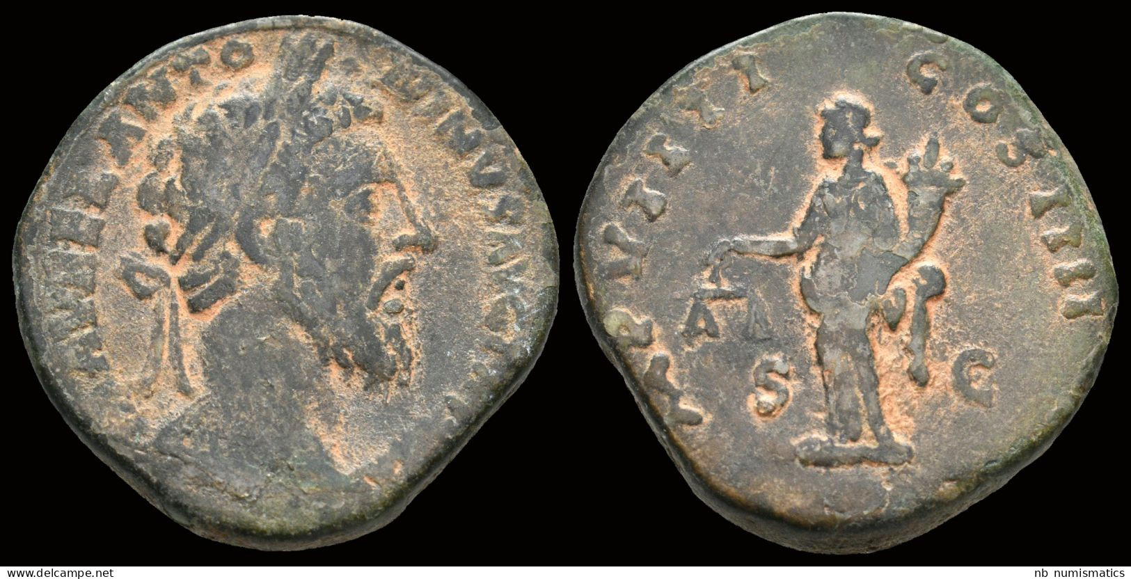 Antoninus Pius AE Sestertius Aequitas Standing Left - Die Antoninische Dynastie (96 / 192)