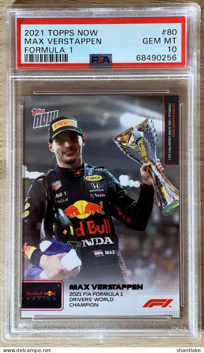 Topps PSA 10 - Max Verstappen - #80 - 2021 - Automobile - F1