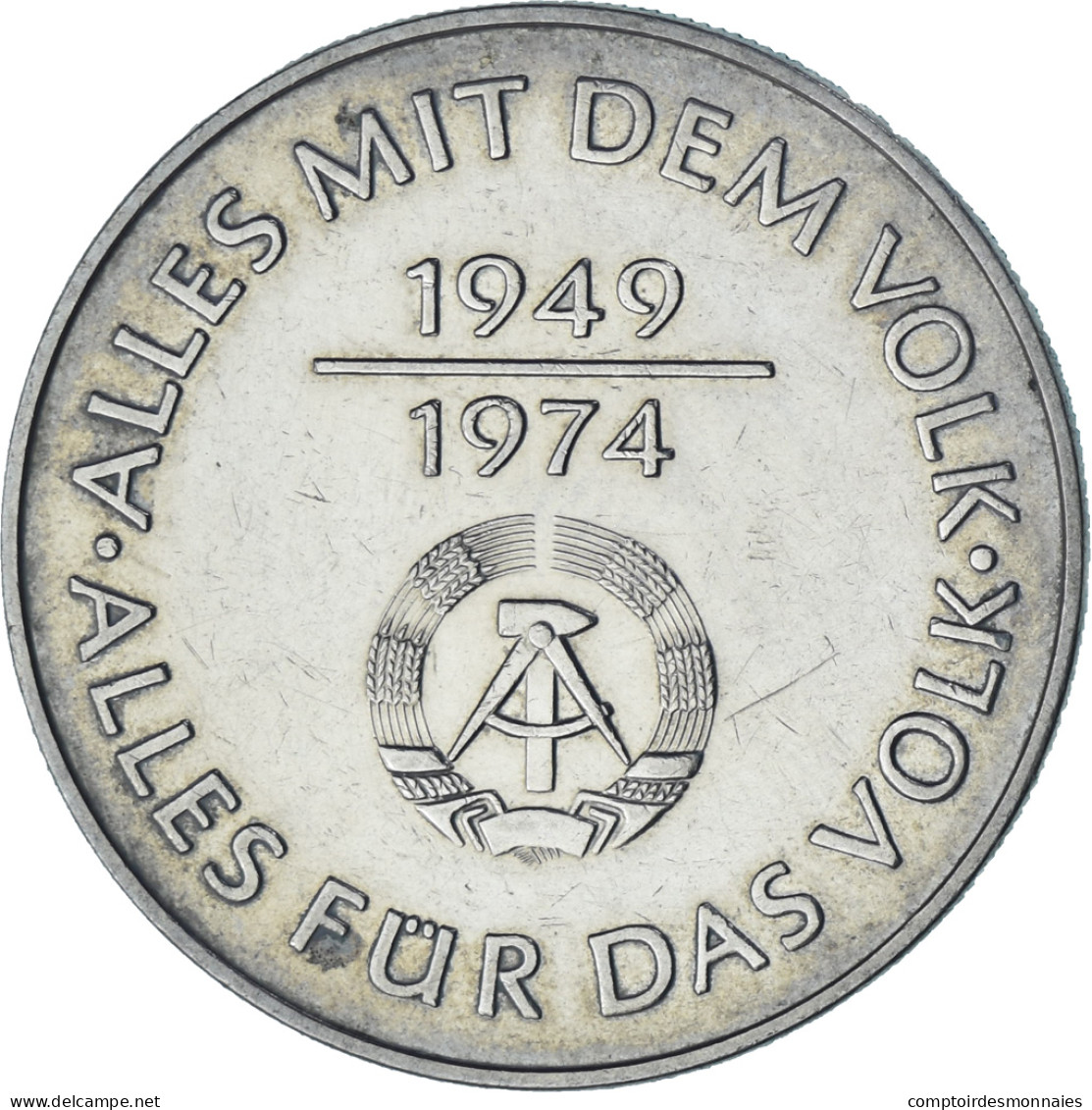 Monnaie, République Démocratique Allemande, 10 Mark, 1974, Berlin, SUP - Sonstige & Ohne Zuordnung