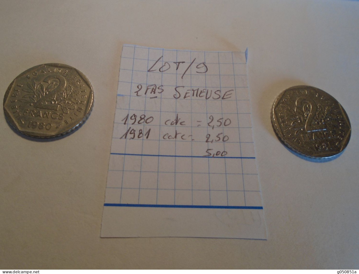 1980/81 - 2 Pieces De 2 FRANCS   Type SEMEUSE !! Cote=5,00 Eur !!!!! - 2 Francs