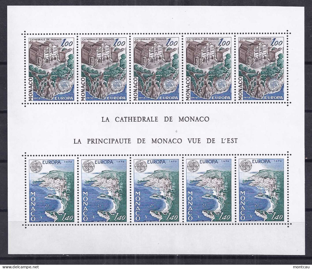 Europa 1978. Monaco Mi Bl12 MNH (**) - 1969