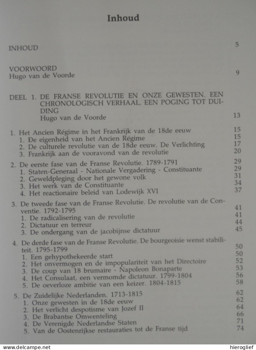 Bastille Boerenkrijg En Tricolore - De Franse Revolutie Id Zuidelijke Nederlanden 1989 / Vlaanderen Franse Overheersing - Geschiedenis