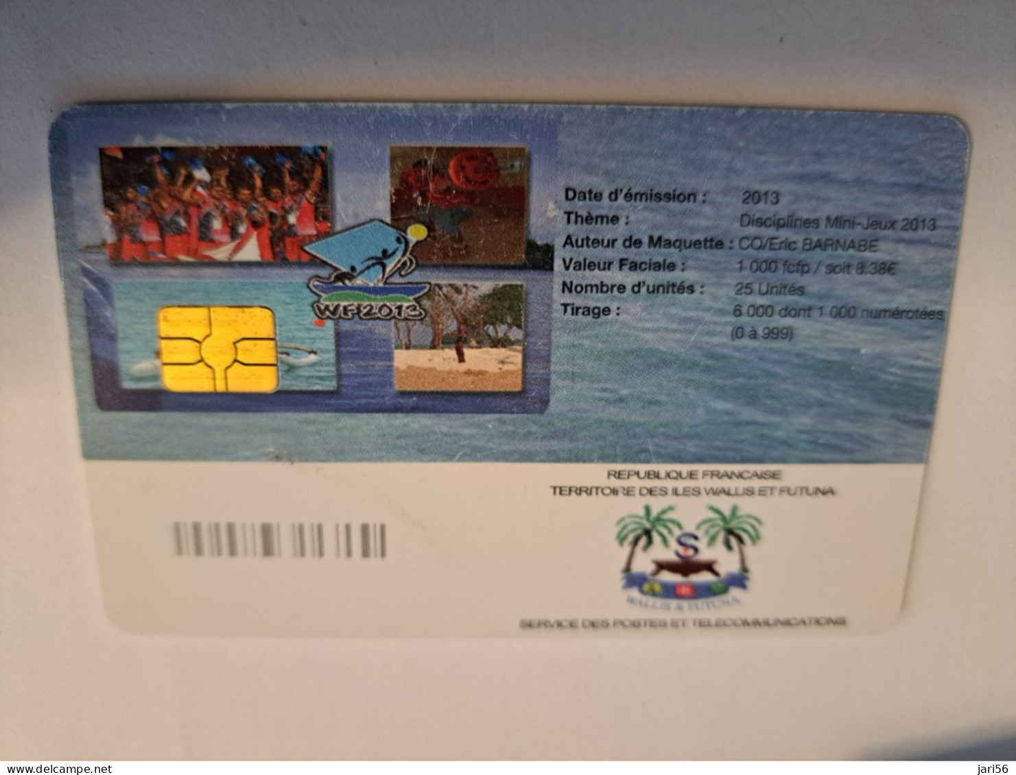 WALLIS &  FUTUNA ISLAND/ 25 UNITS/ CHIPCARD / WF 2013/ LOW TIRAGE / FINE USED ** 16046** - Wallis E Futuna