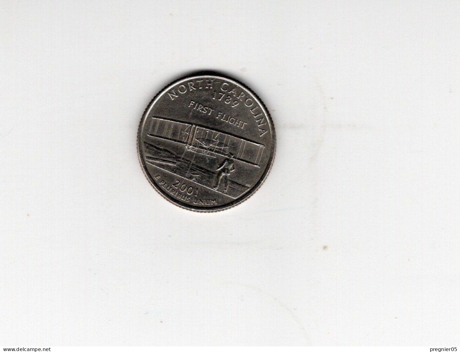 USA - Pièce 1/4 Dollar Quarter Caroline De Nord 2001P SUP/XF  KM.319 - Sin Clasificación