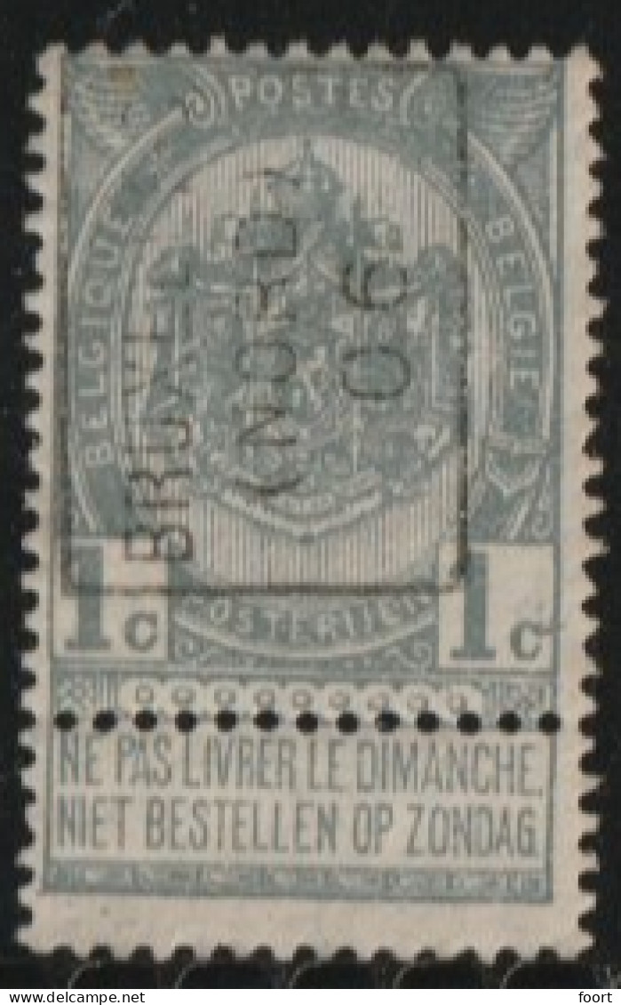 Brussel Nord 1906  Nr. 756A - Roller Precancels 1900-09