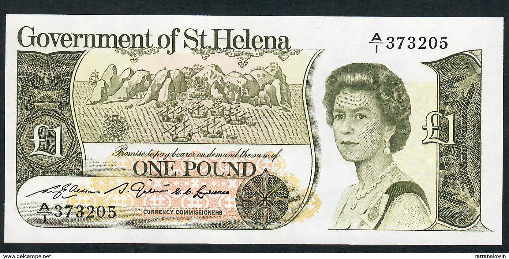 SAINT HELENA  P9   1  POUND   1981 Signature 1   UNC. - Sainte-Hélène